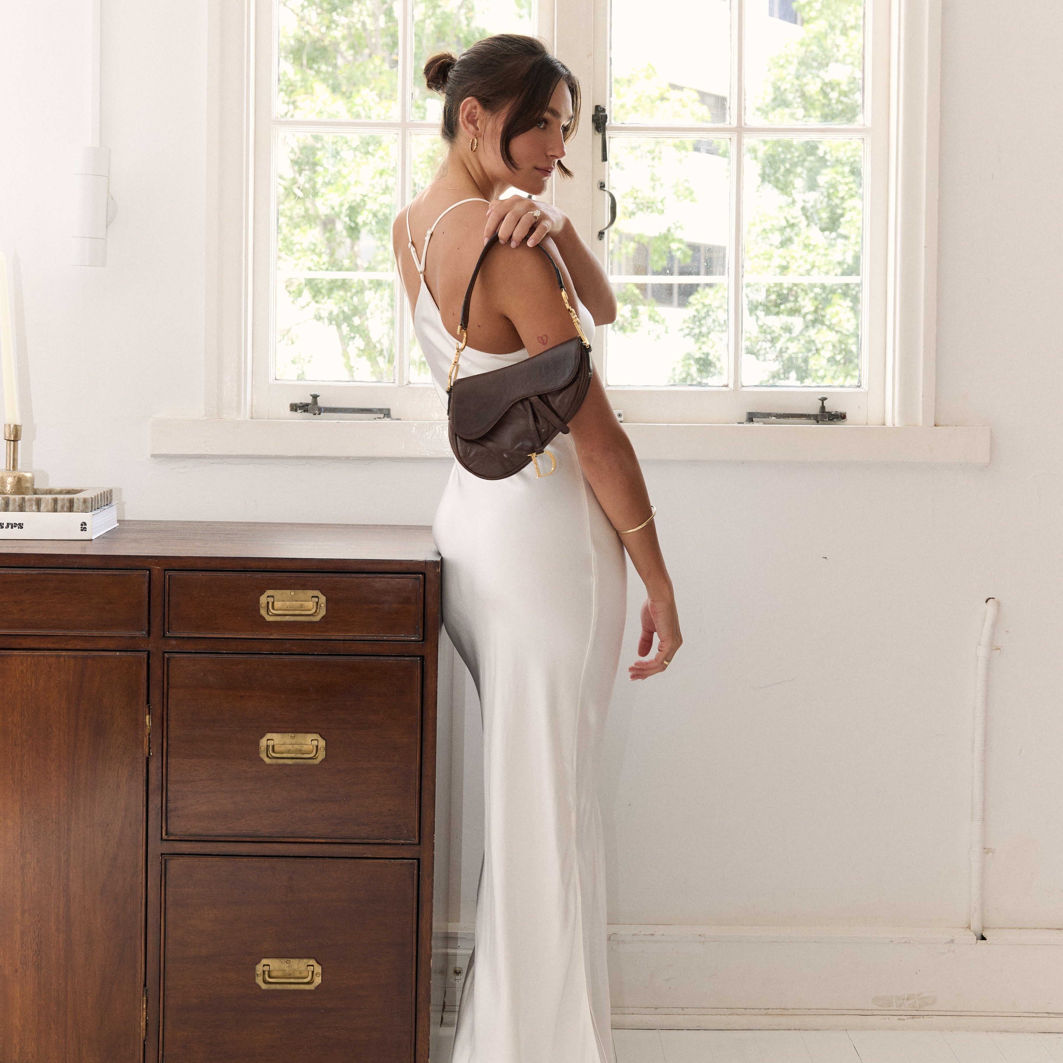 Dior Saddle Bag Small — Chocolate Brown Leather, Original John Galliano Collection