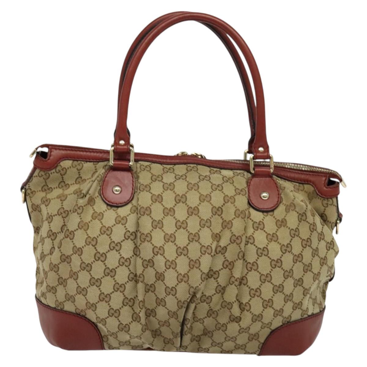 Sukey 2-Way Tote Beige and Red