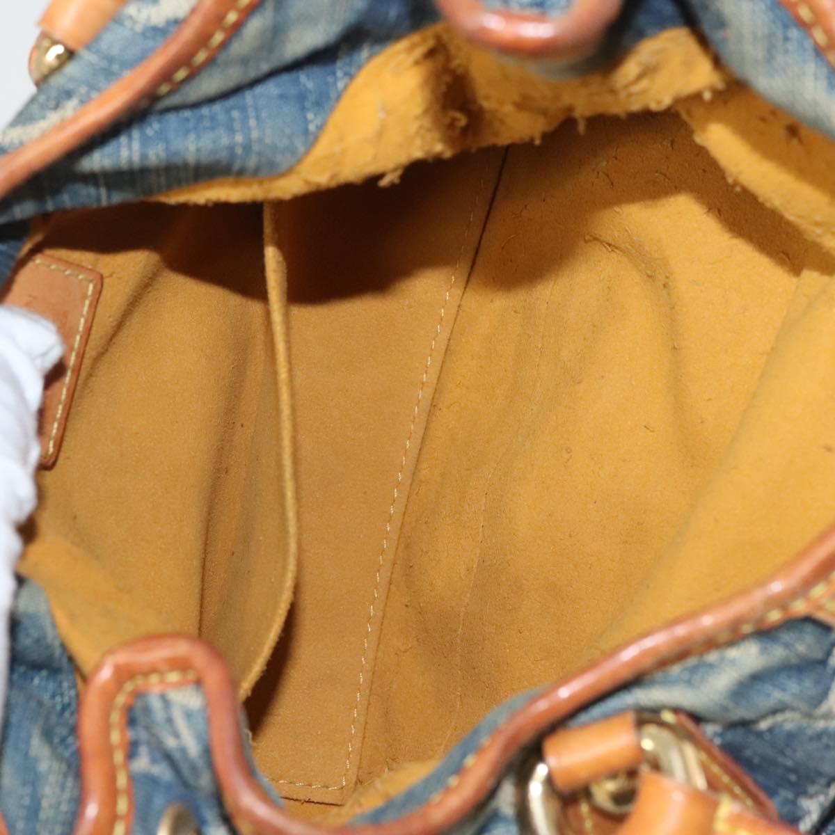 Monogram Denim Pleaty Handbag