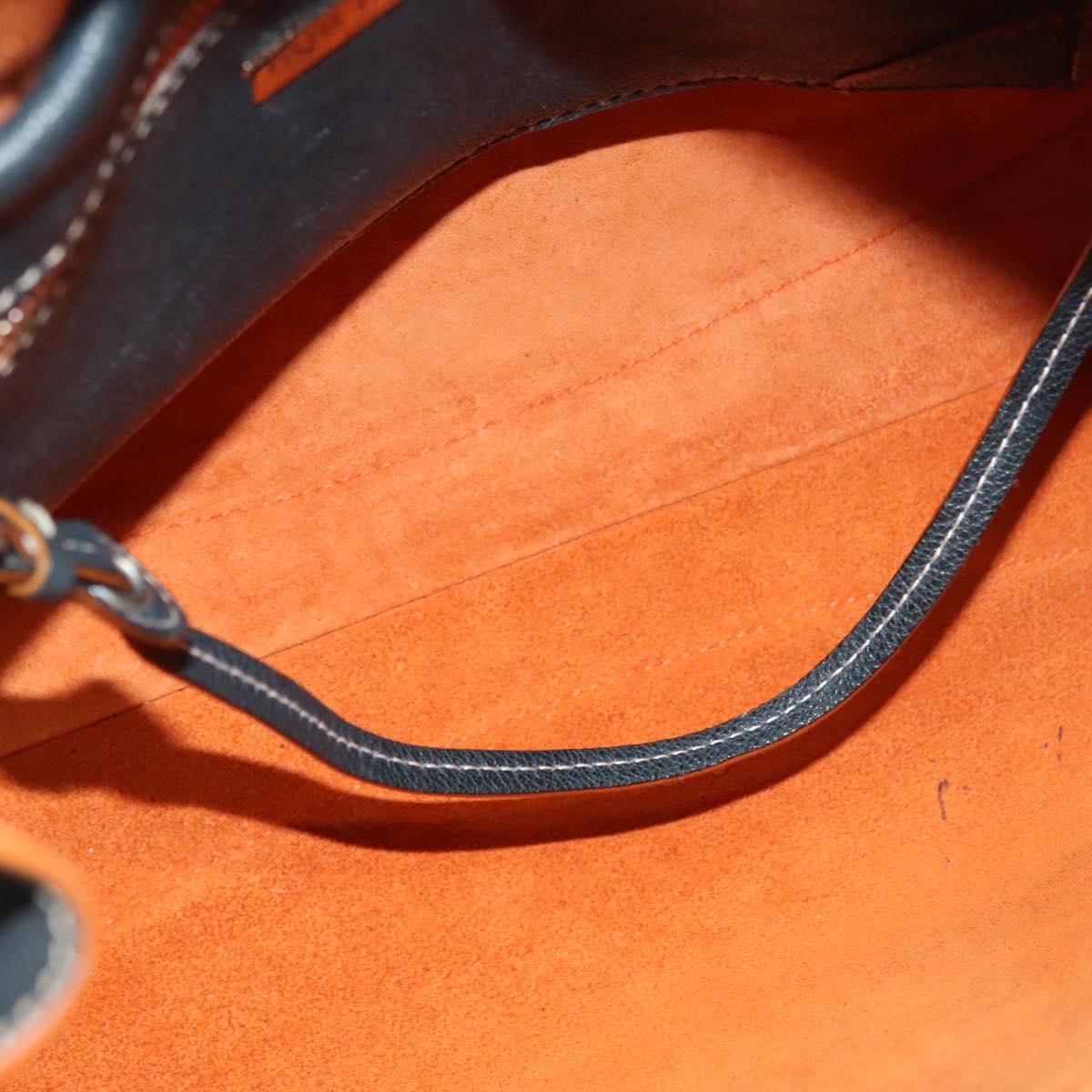 Early 2000s Miu Miu Leather Handbag — Black, Burnt Orange Suede Interior, Padlock & Clochette