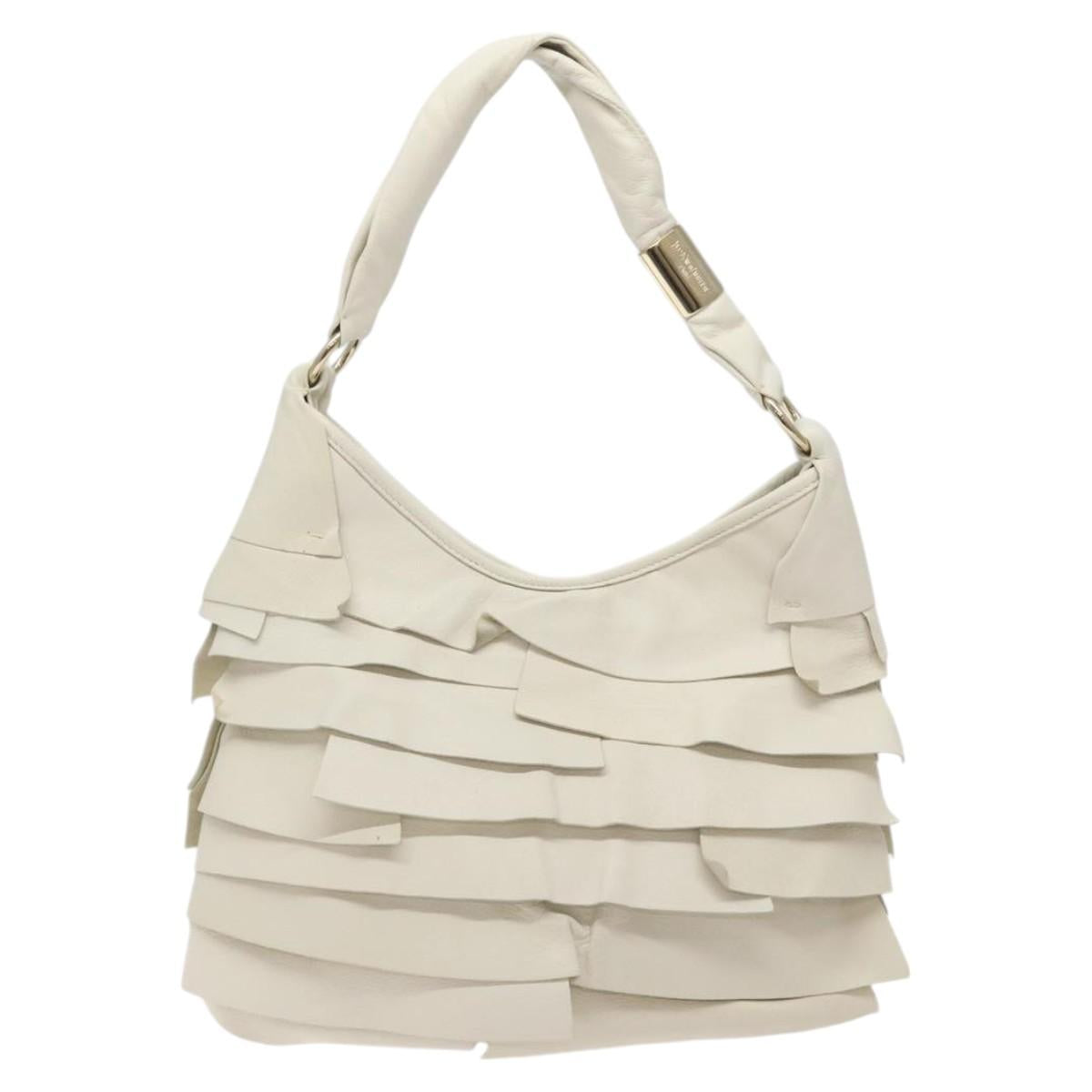 RARE Saint Tropez Leather Frill Bag