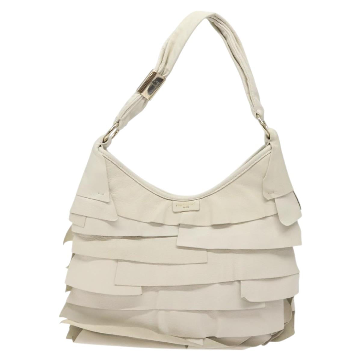 RARE Saint Tropez Leather Frill Bag