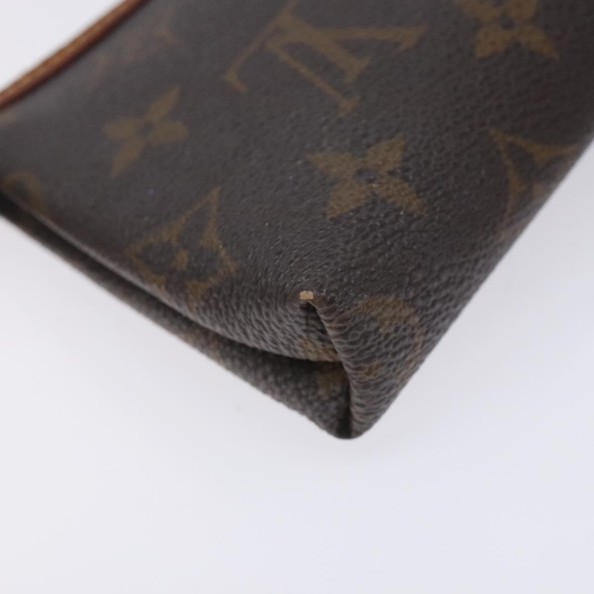 Louis Vuitton Mini Pochette Accessoires — Monogram Canvas, Gold Hardware, Made in France