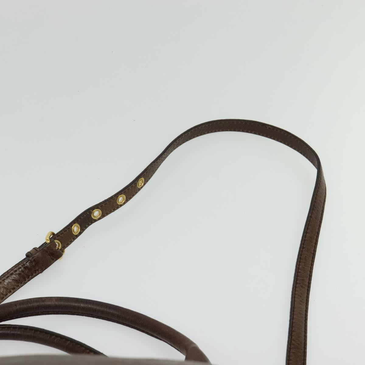 Early 2000s Leather 2-Way Handbag — Chocolate Brown, Gold Hardware, Top Handle & Shoulder Strap