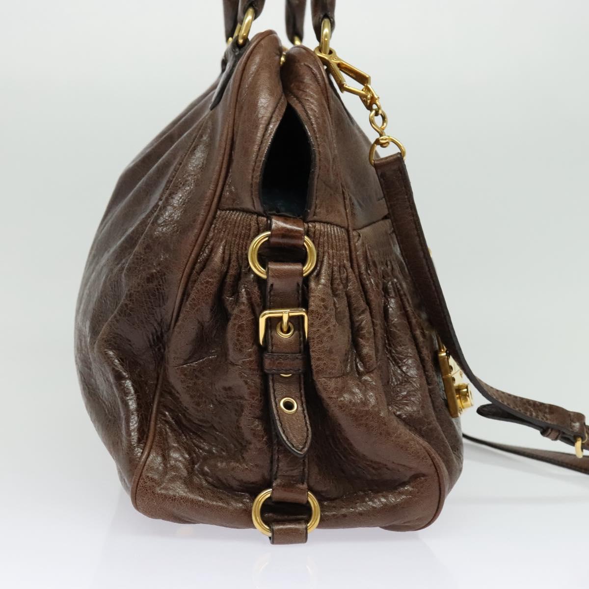 Early 2000s Leather 2-Way Handbag — Chocolate Brown, Gold Hardware, Top Handle & Shoulder Strap