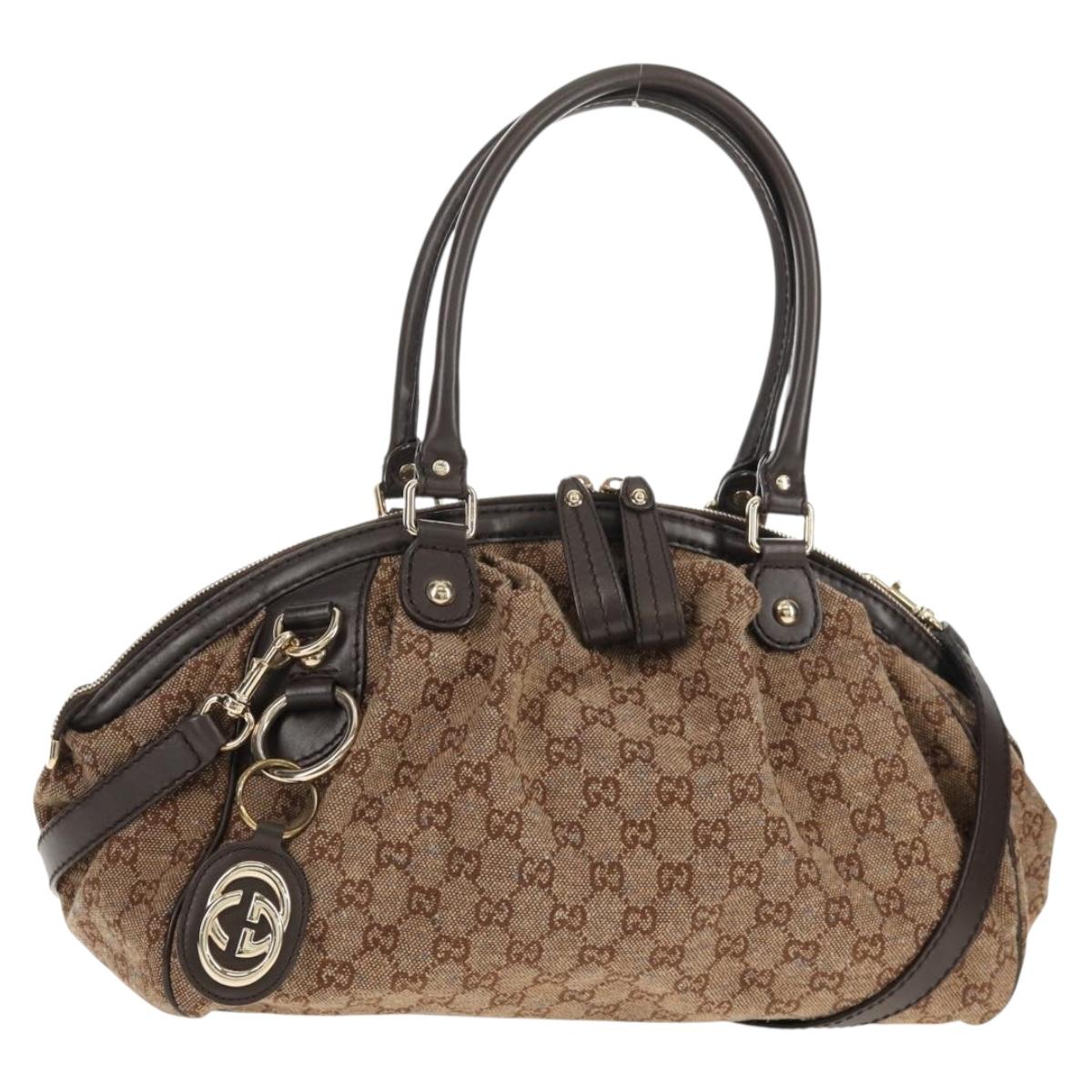 2010 Gucci Sukey GG Canvas Convertible Tote — Brown, 2-Way