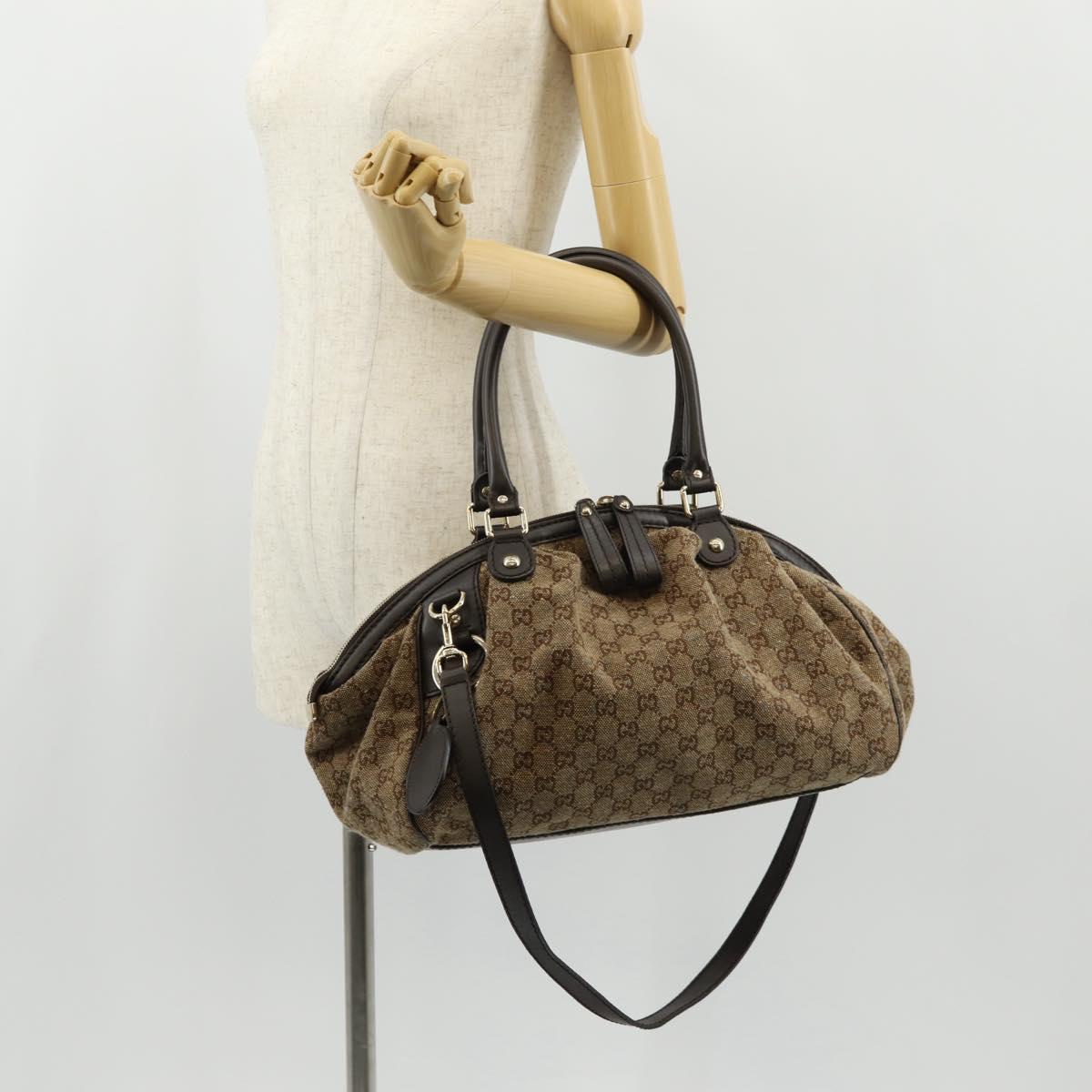 2010 Gucci Sukey GG Canvas Convertible Tote — Brown, 2-Way