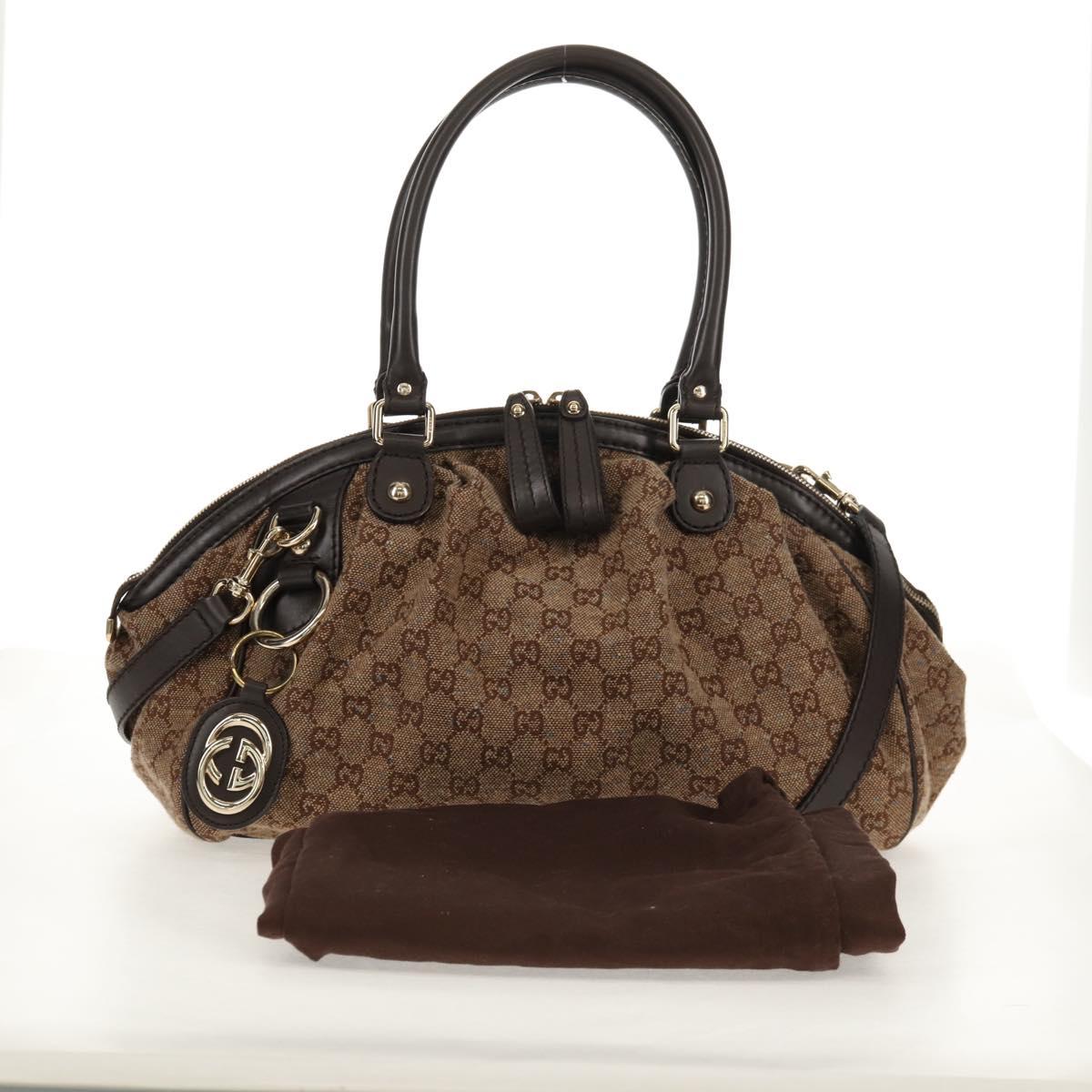 2010 Gucci Sukey GG Canvas Convertible Tote — Brown, 2-Way