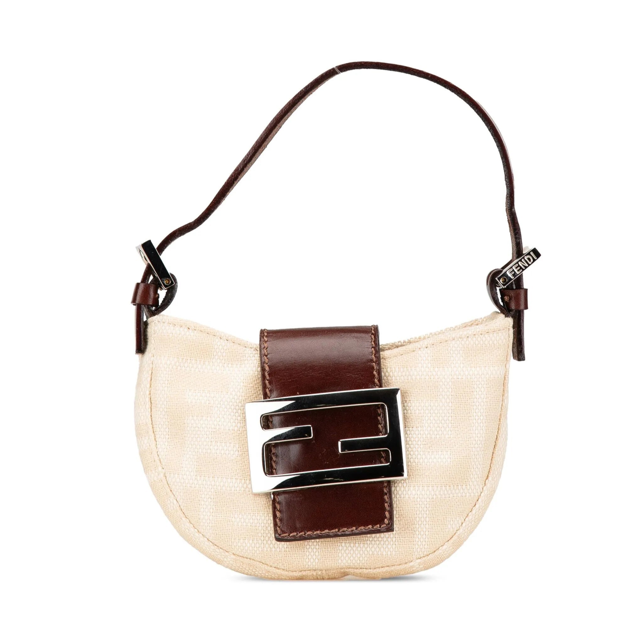 Mini Zucca Canvas Croissant Handbag