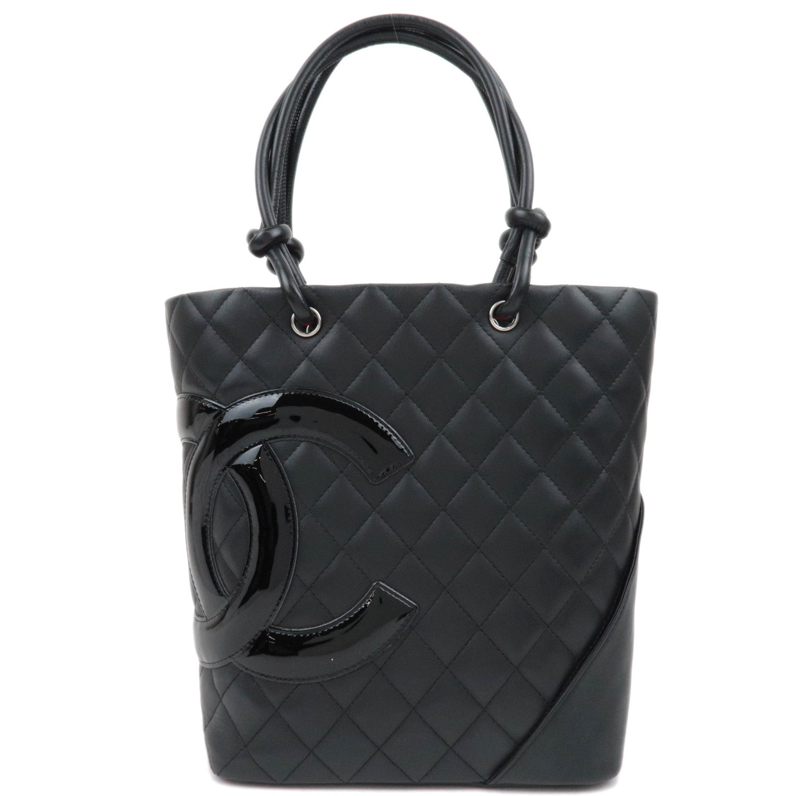 Chanel Cambon Line Medium Tote, Black on Black