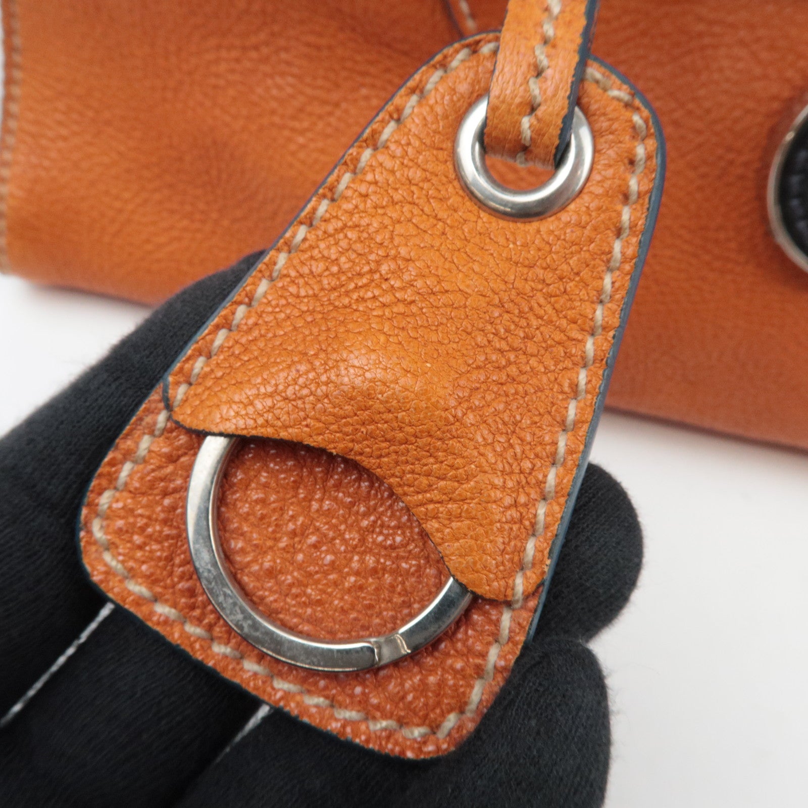 Miu Miu Vitello Lux Padlock Shoulder Bag, Burnt Orange, Early 2000s