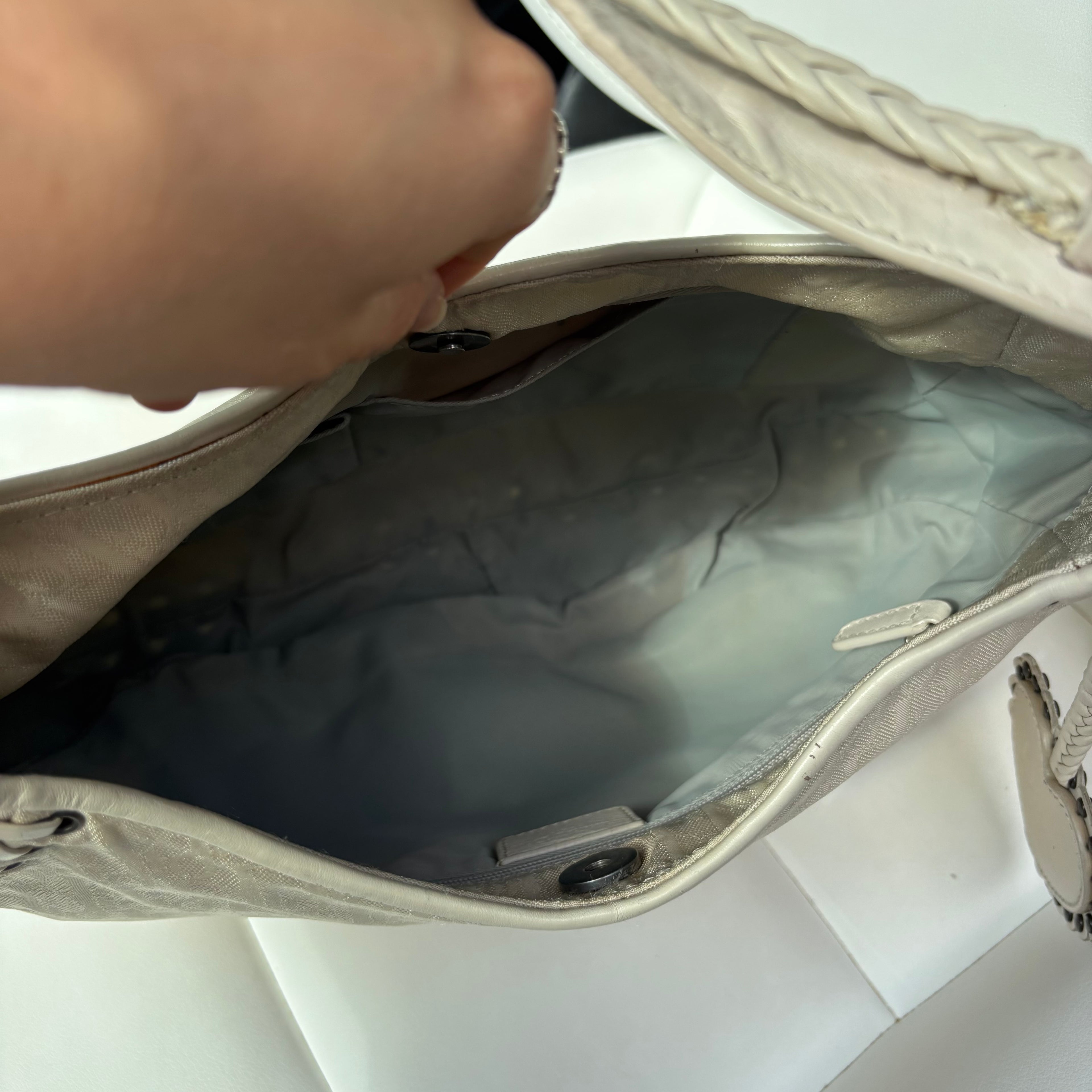 Early 2000s Oblique Heart Charm Hobo — John Galliano Era