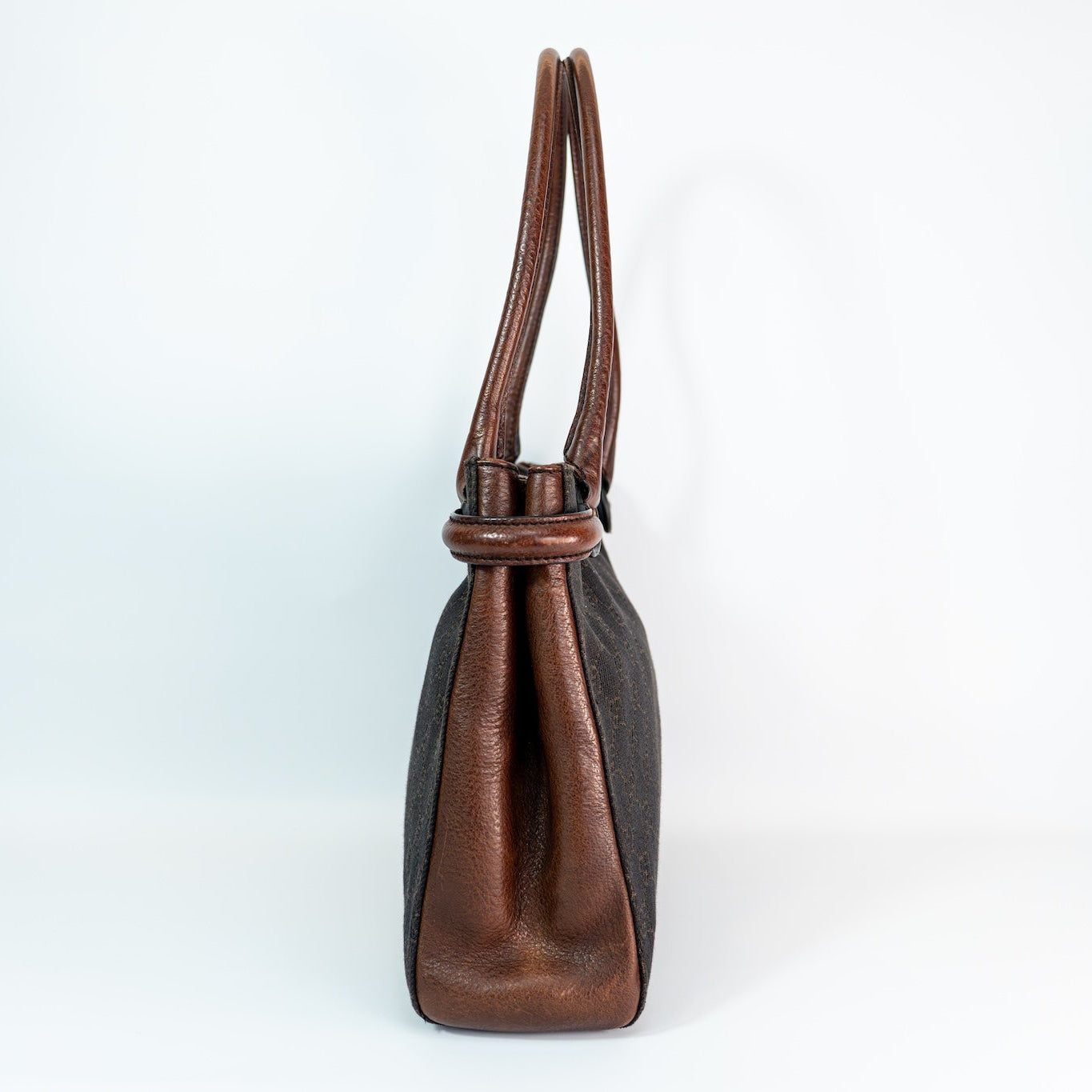 Gucci GG Canvas Horsebit Shoulder Bag — Made in Italy