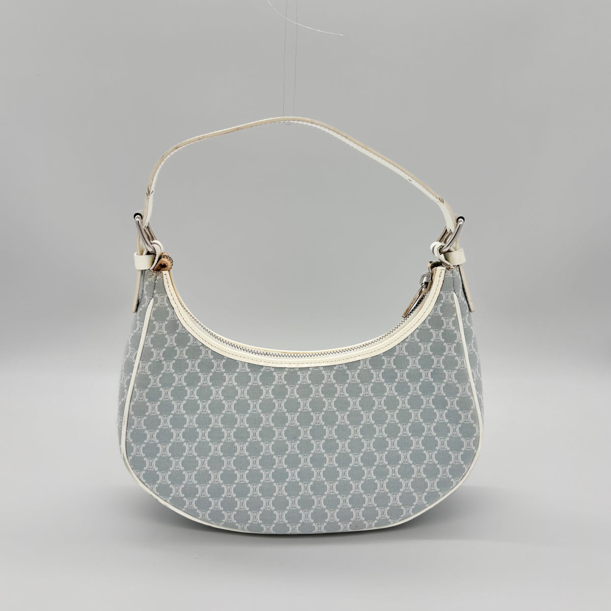 Celine Ava Bag in Sky Blue Macadam Canvas