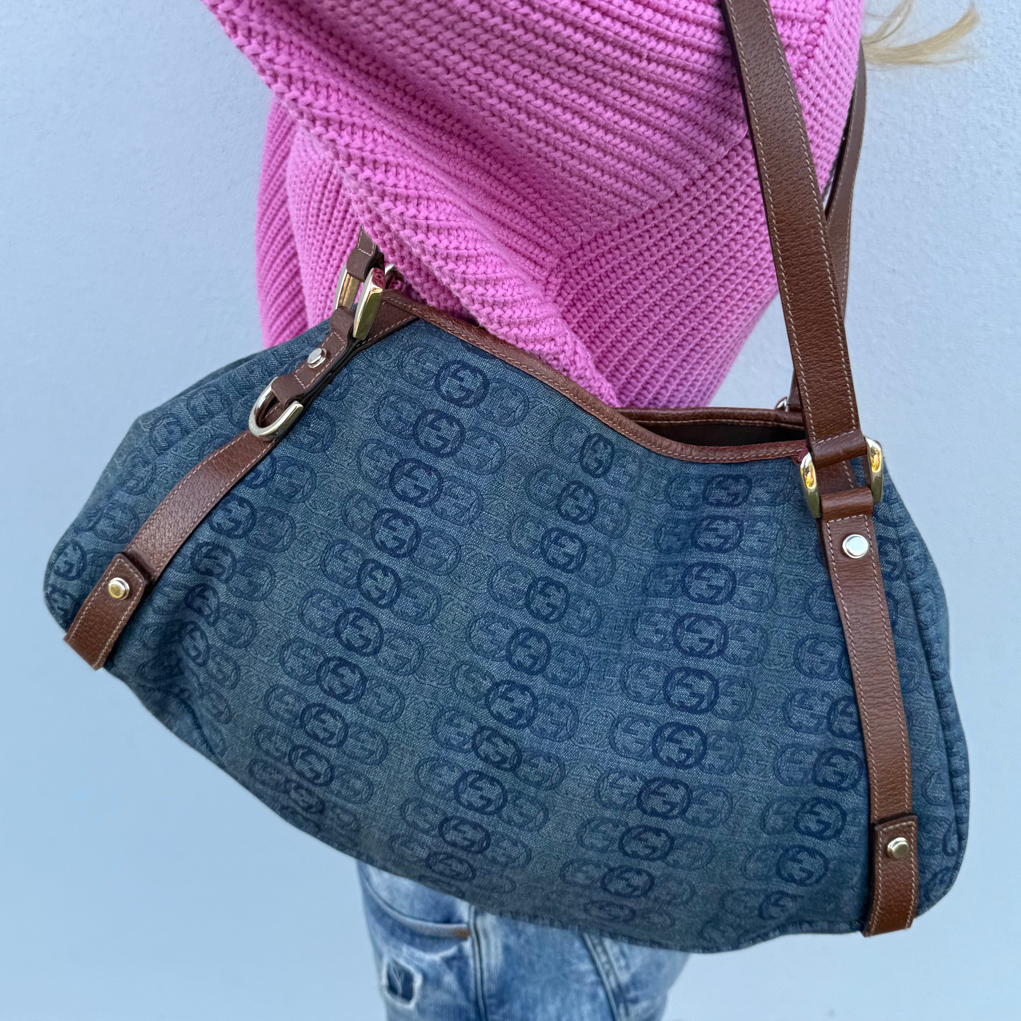 GG Denim Tote