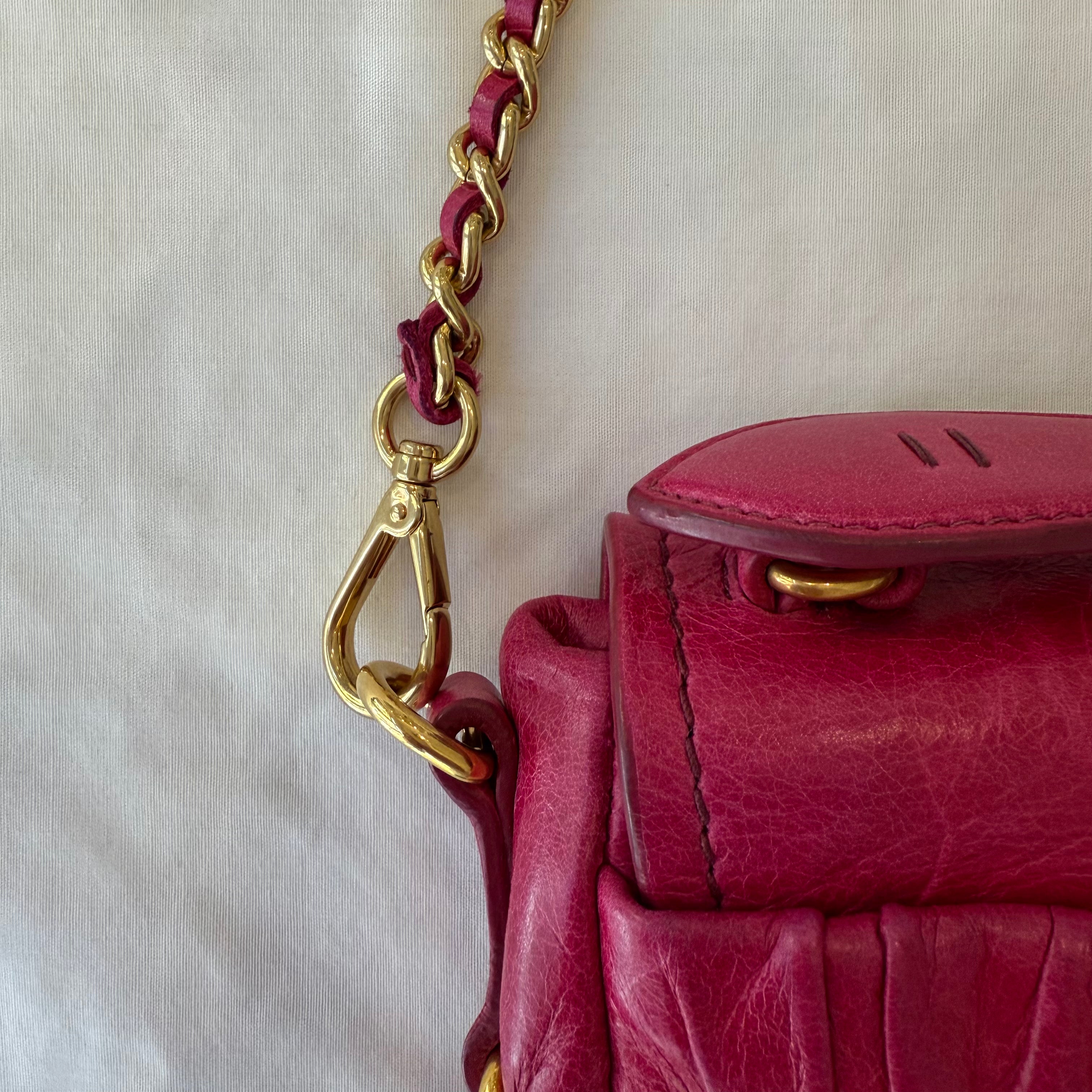 Leather Chain Shoulder Bag