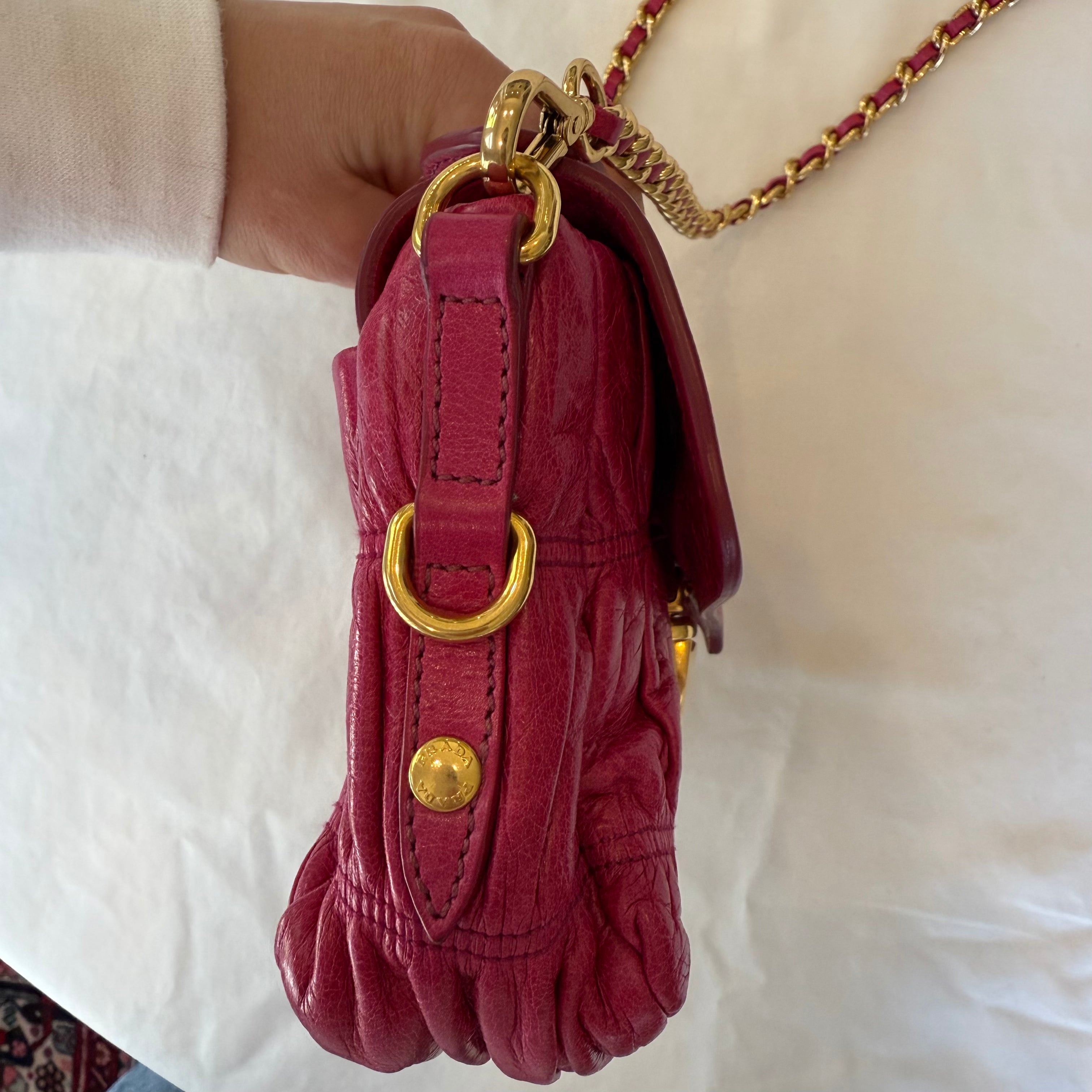 Leather Chain Shoulder Bag