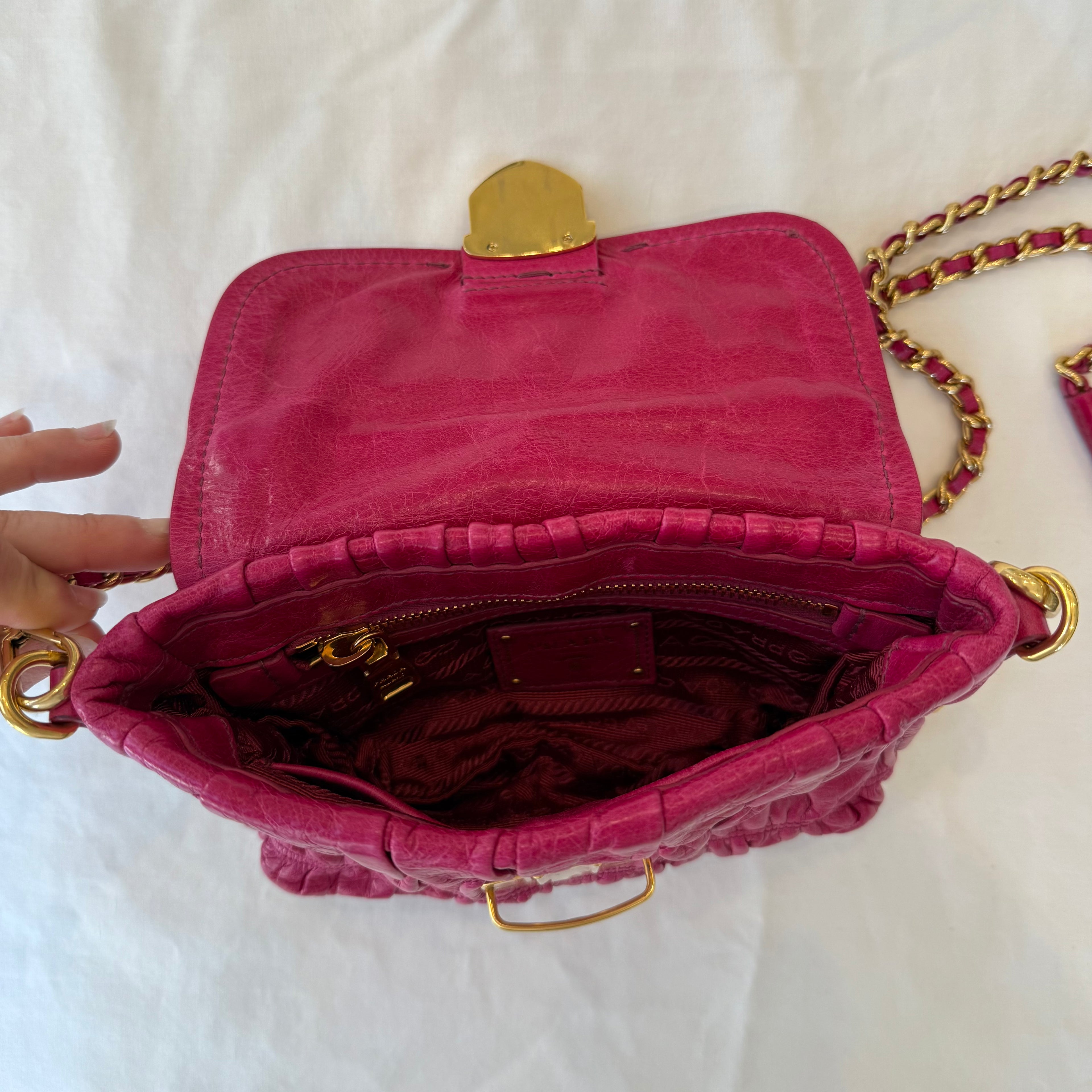 Leather Chain Shoulder Bag