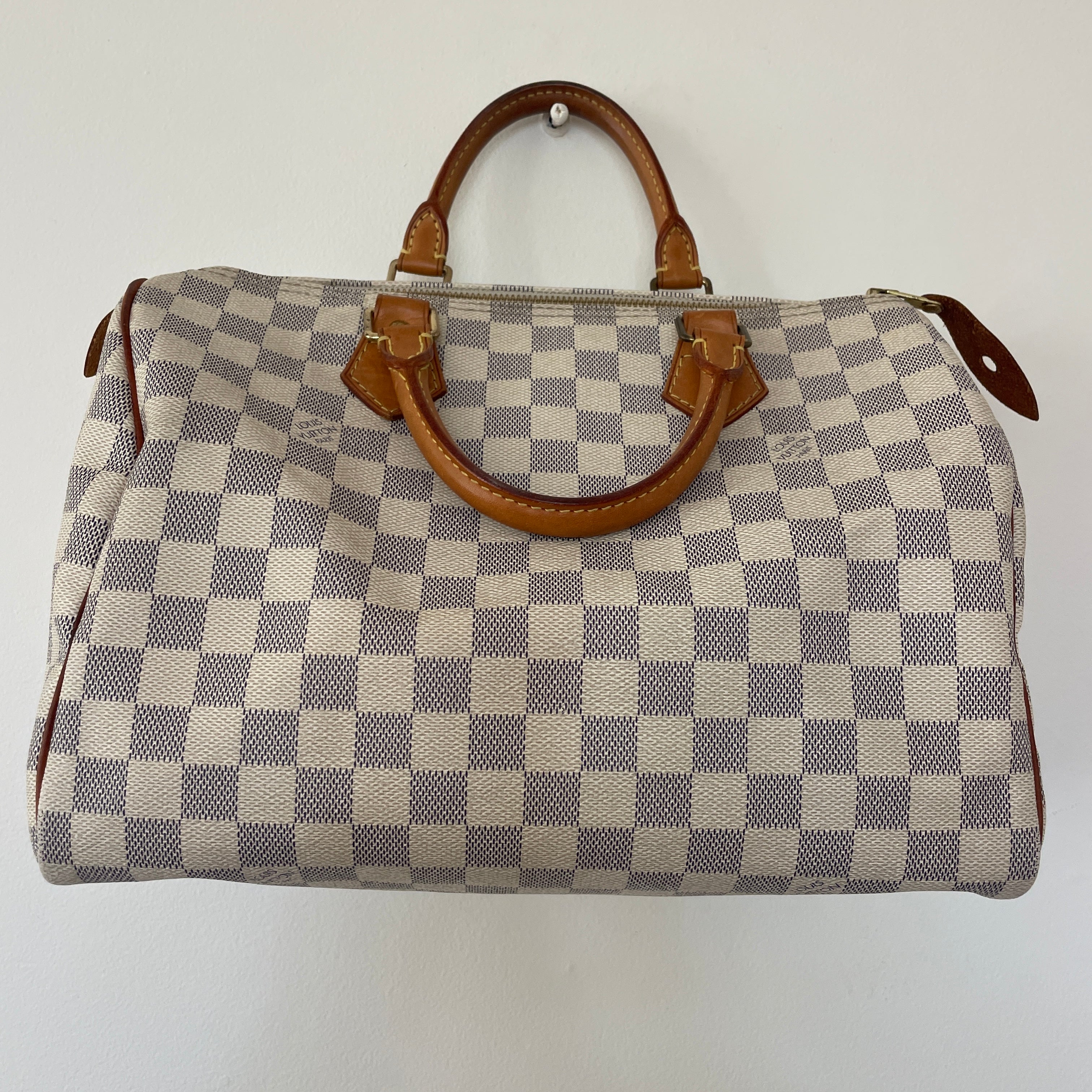 Damier Azur Speedy 30 — Made in France