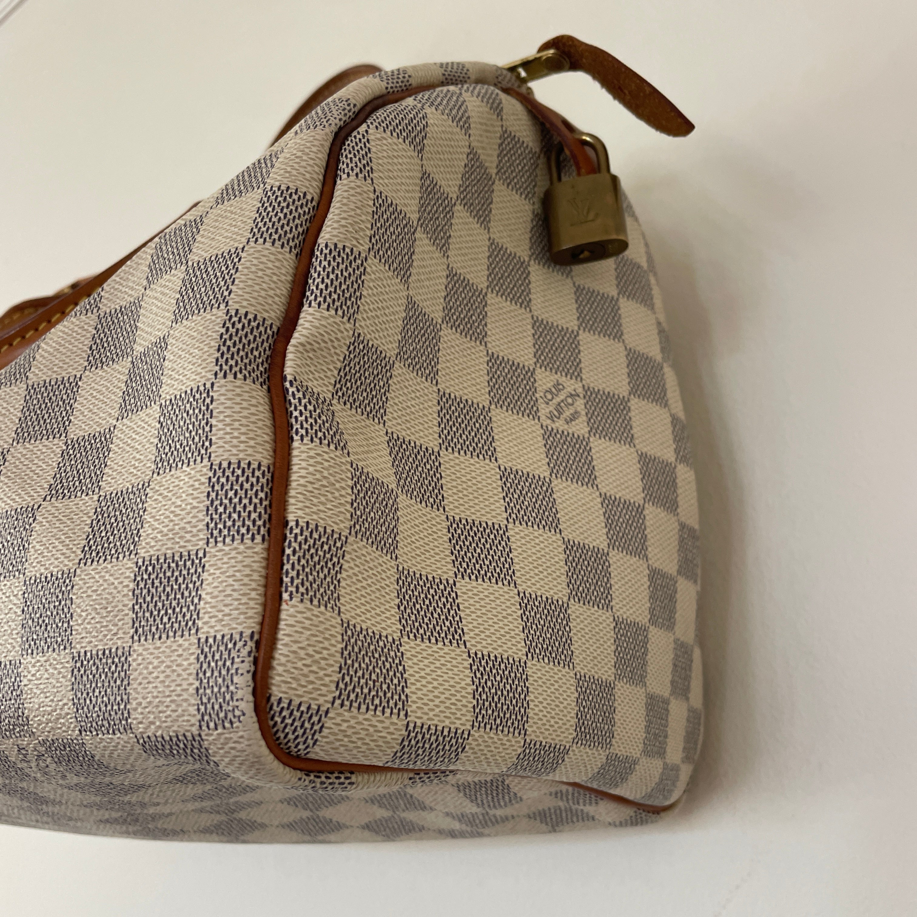 Damier Azur Speedy 30 — Made in France