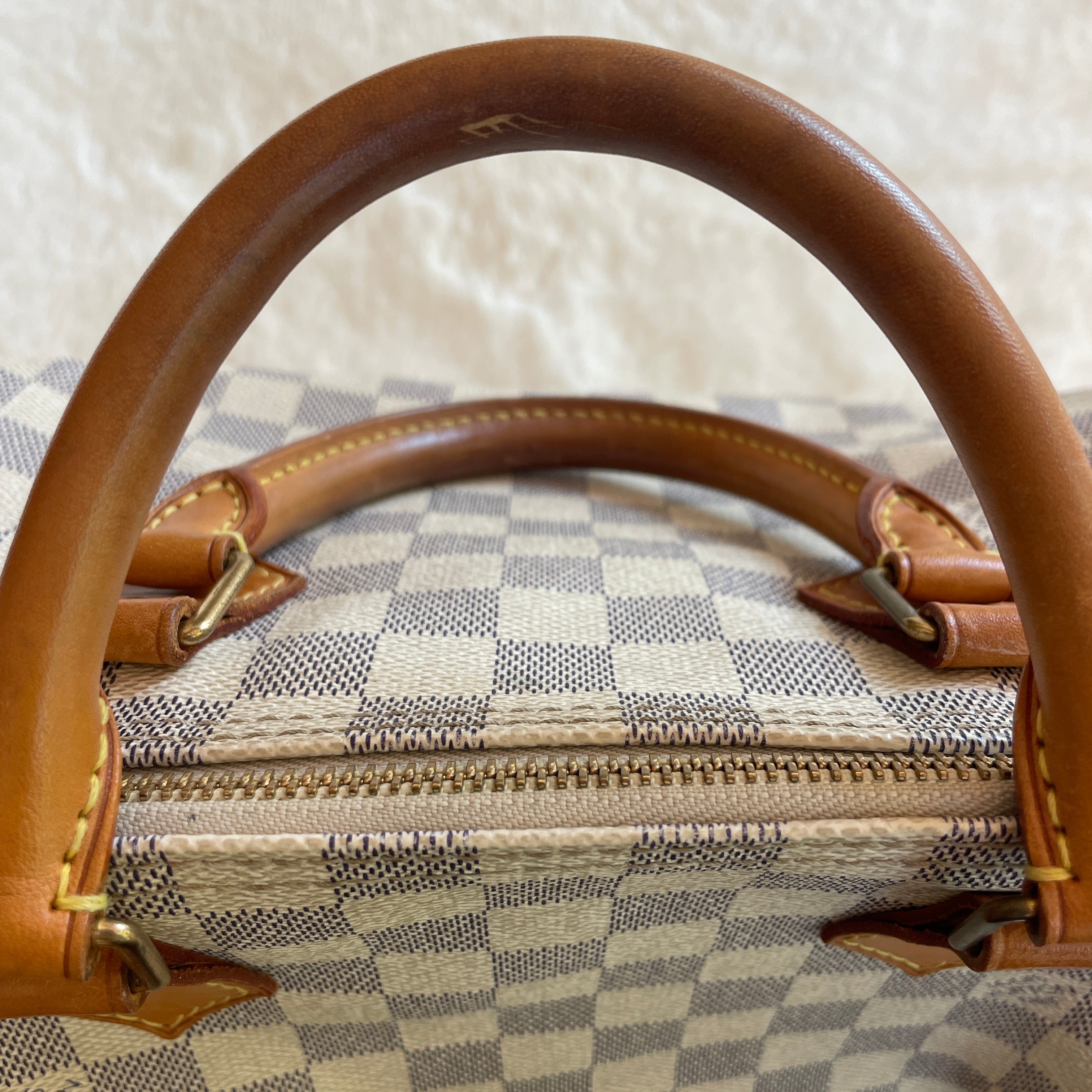 Damier Azur Speedy 30 — Made in France