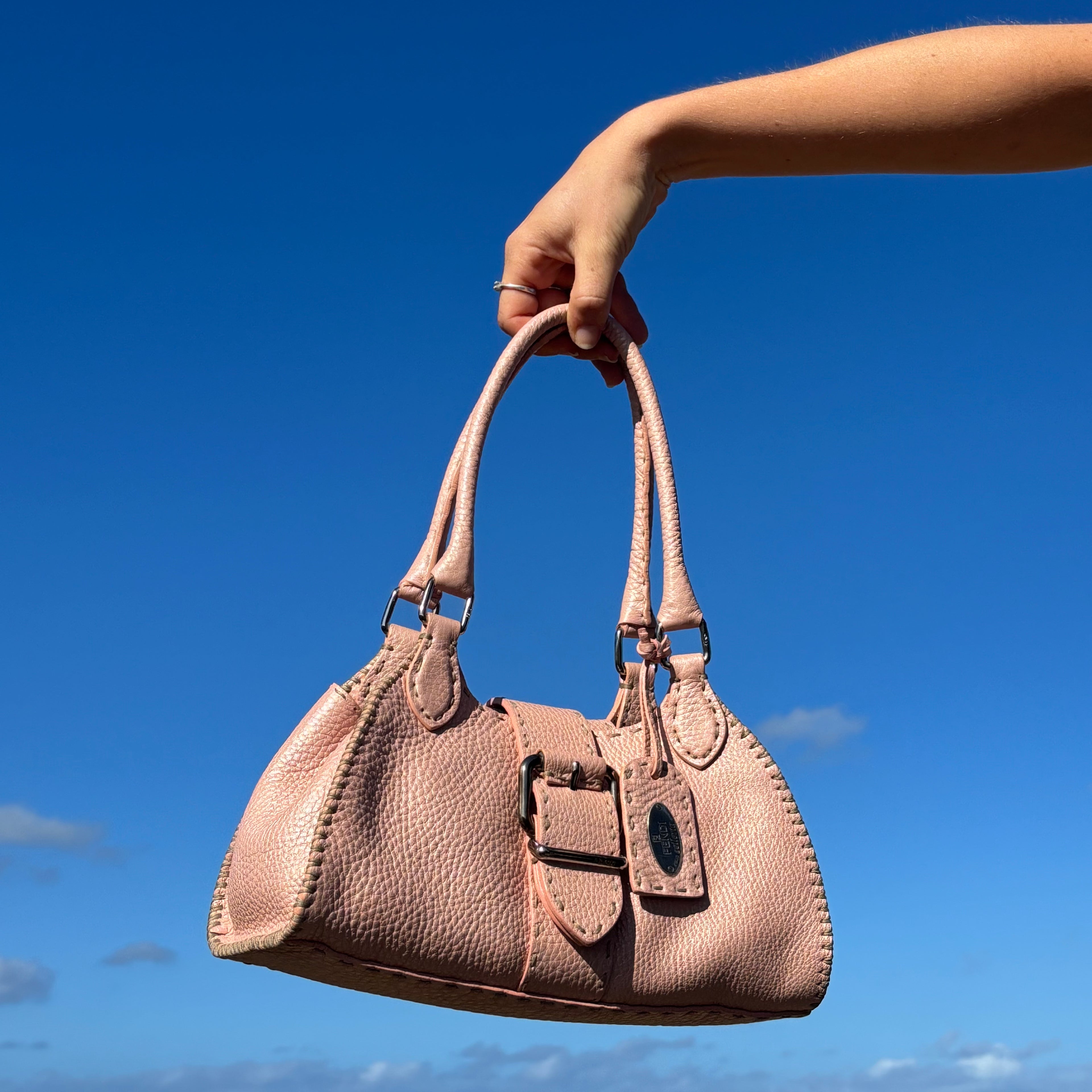 Selleria Sporty Shoulder Bag & Kitten Heels