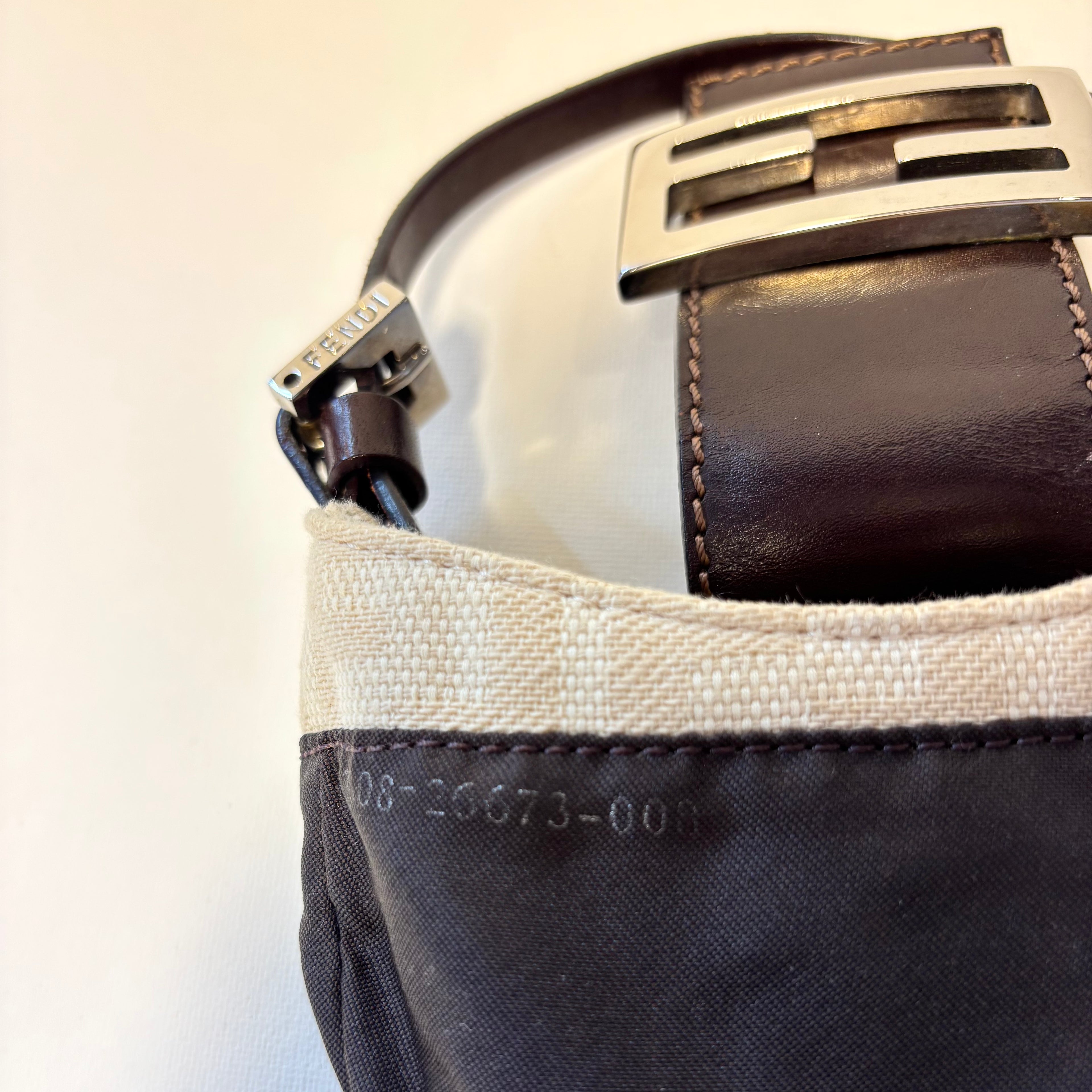 Mini Zucca Canvas Croissant Handbag