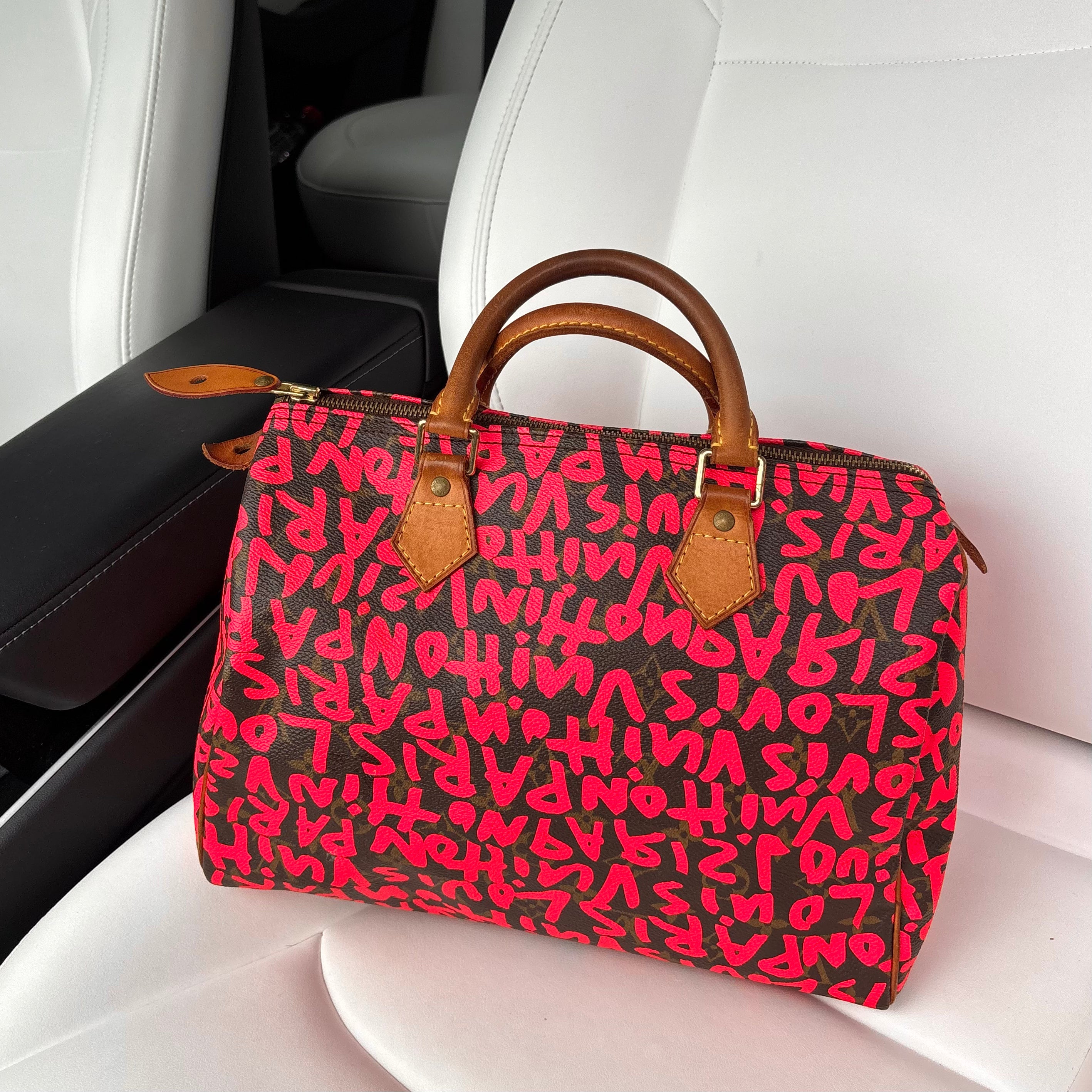 Louis Vuitton x Stephen Sprouse Graffiti Speedy 30, Pink Limited Edition