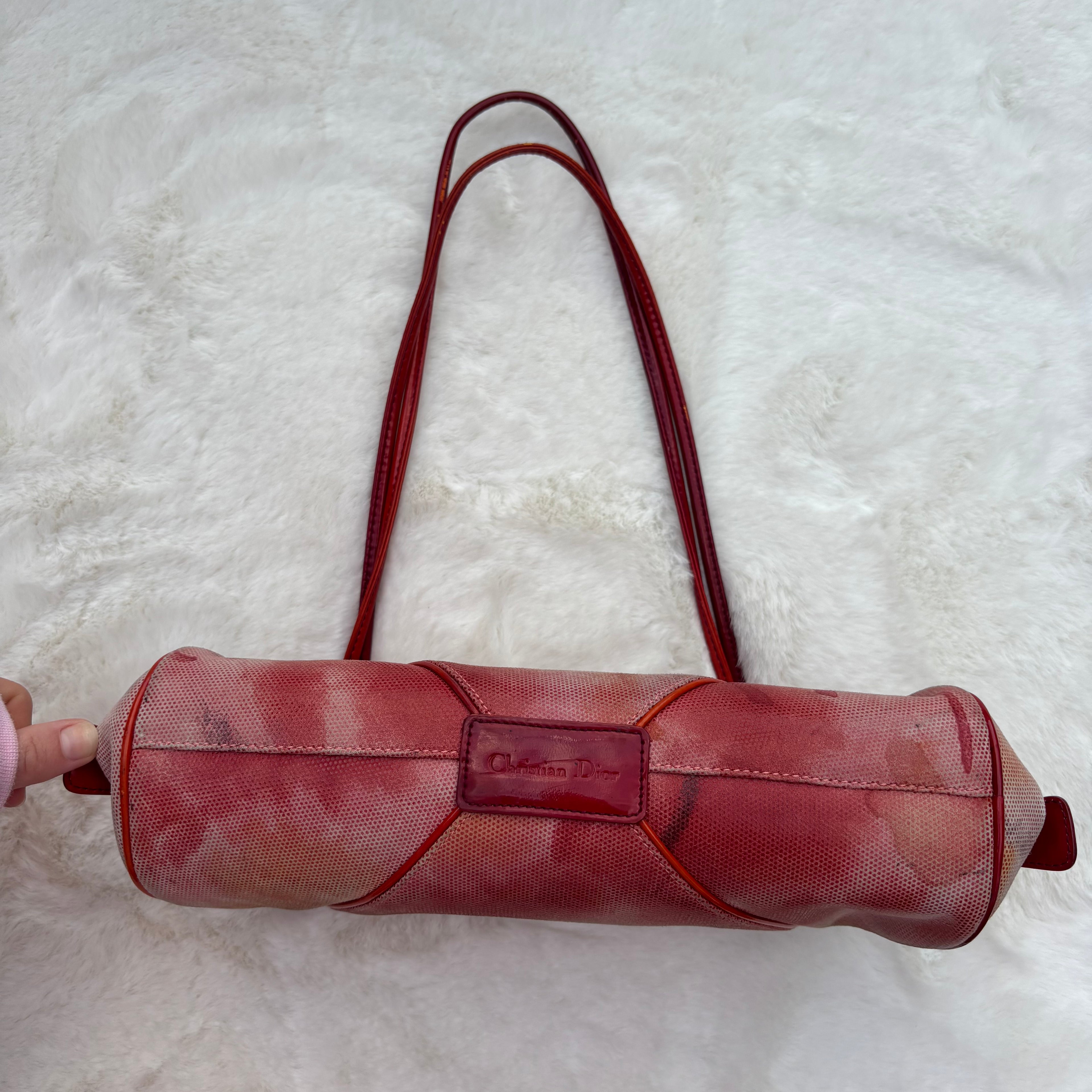 Red/Orange Half Moon Bag