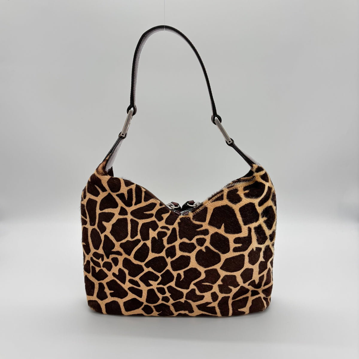 Fendi Giraffe-Print Pony Hair Hobo, Early 2000s