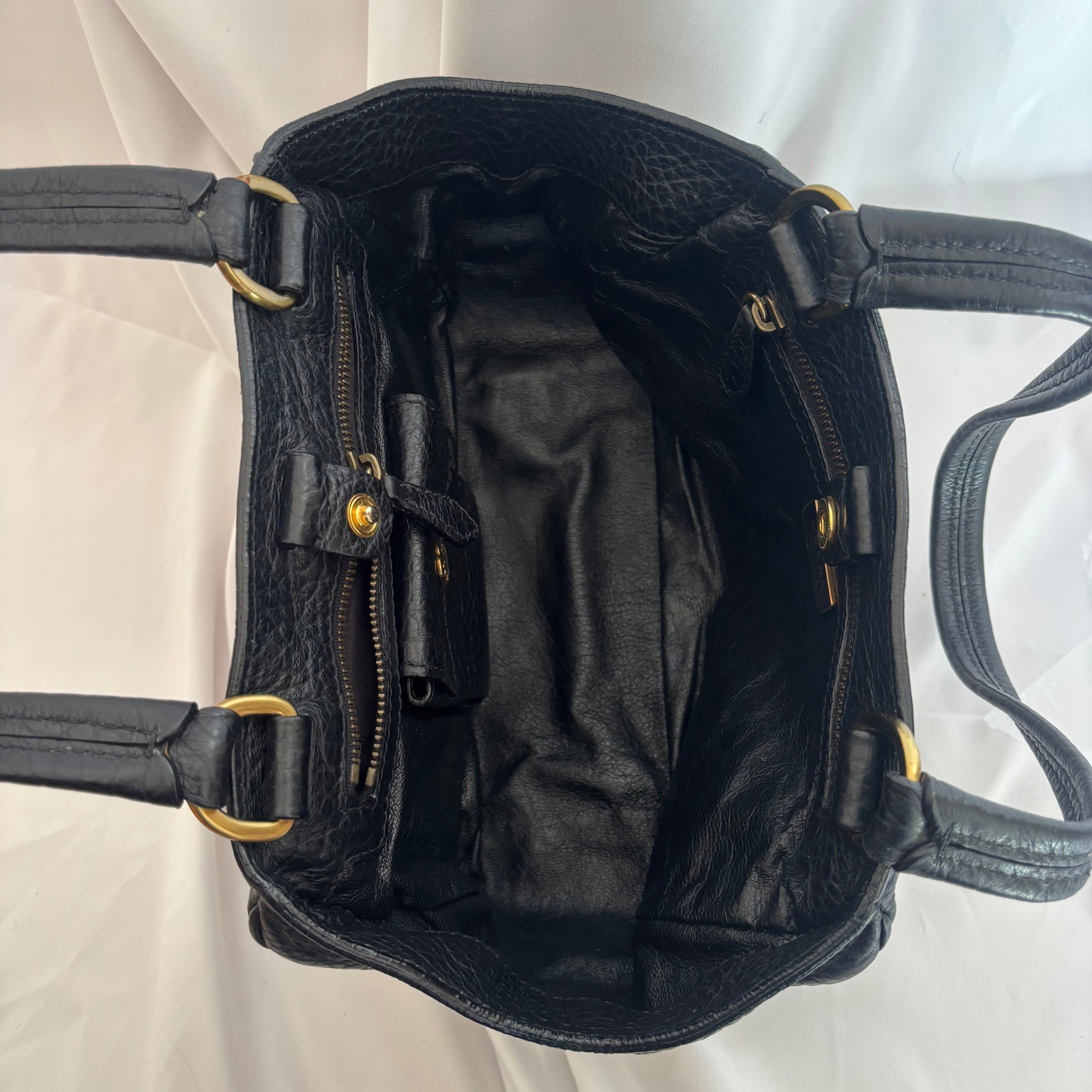 Prada Dalmatian Pony Hair Mini Top Handle Bag