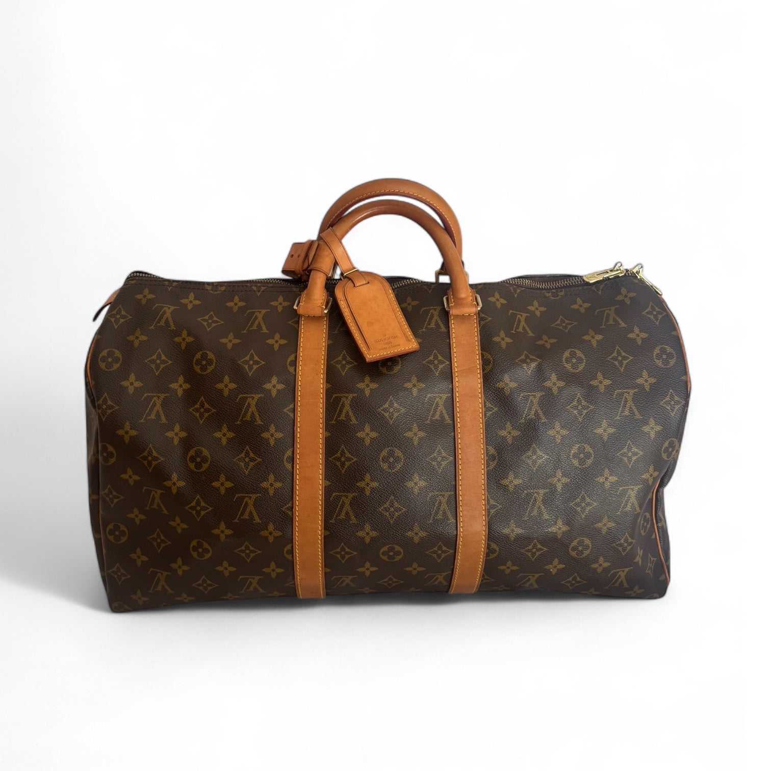 Monogram Keepall 50 Bandoulière — Classic Travel Bag, Made in France