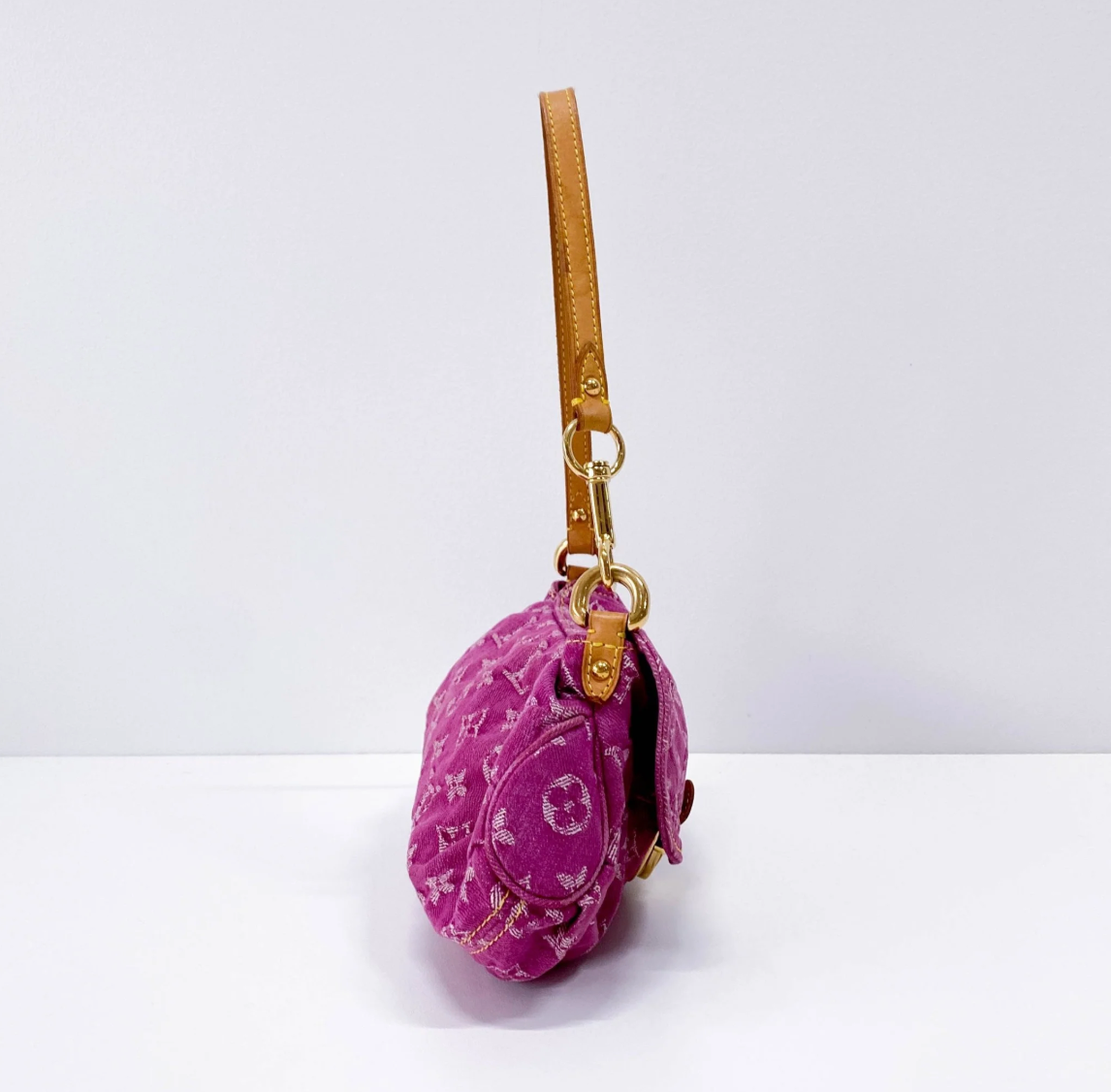 Pink Denim Pleaty