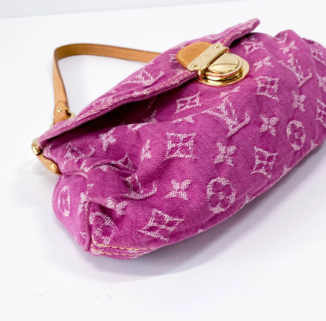 Monogram Denim Pleaty — Fuchsia, Marc Jacobs Era, Made in Spain