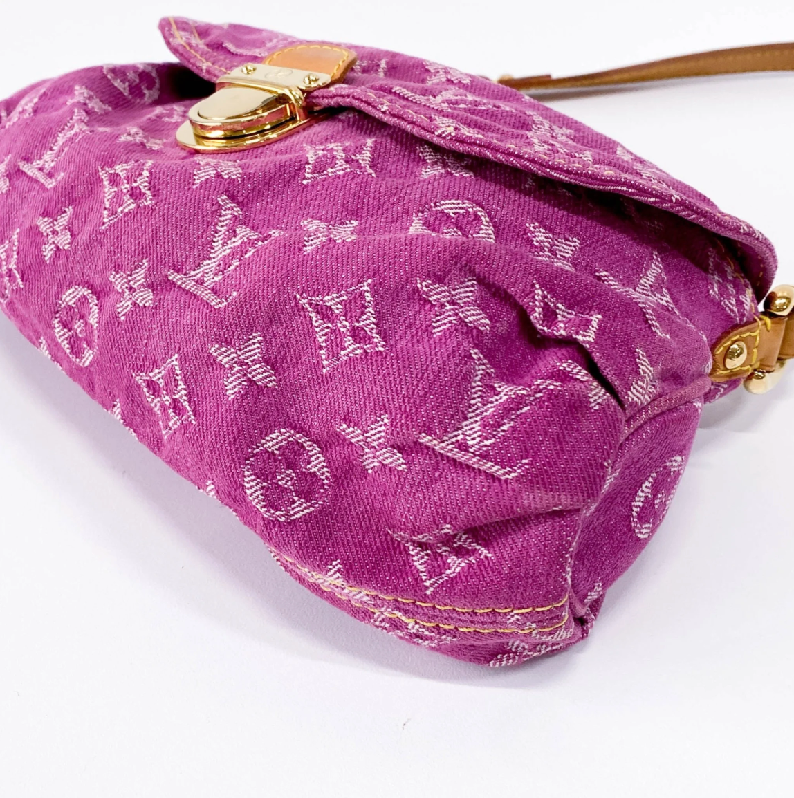 Monogram Denim Pleaty — Fuchsia, Marc Jacobs Era, Made in Spain