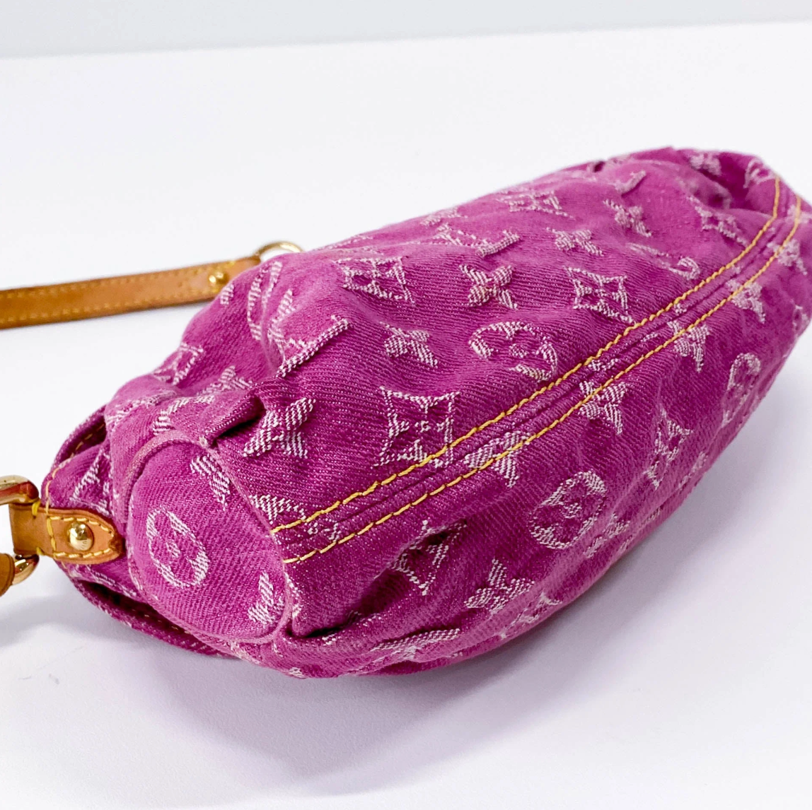 Monogram Denim Pleaty — Fuchsia, Marc Jacobs Era, Made in Spain