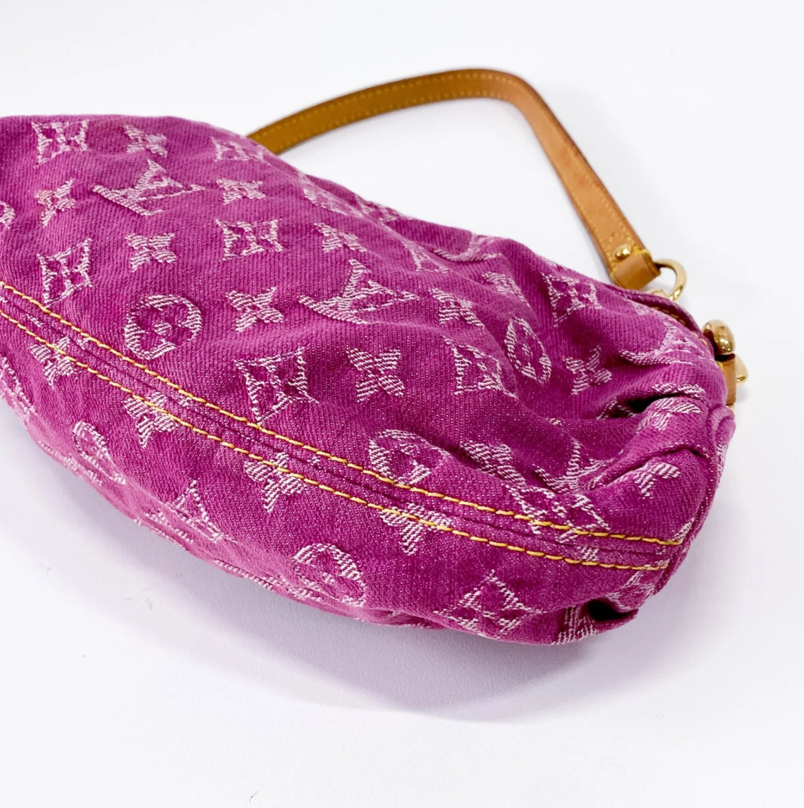 Monogram Denim Pleaty — Fuchsia, Marc Jacobs Era, Made in Spain
