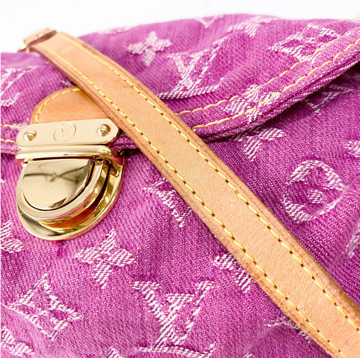 Monogram Denim Pleaty — Fuchsia, Marc Jacobs Era, Made in Spain