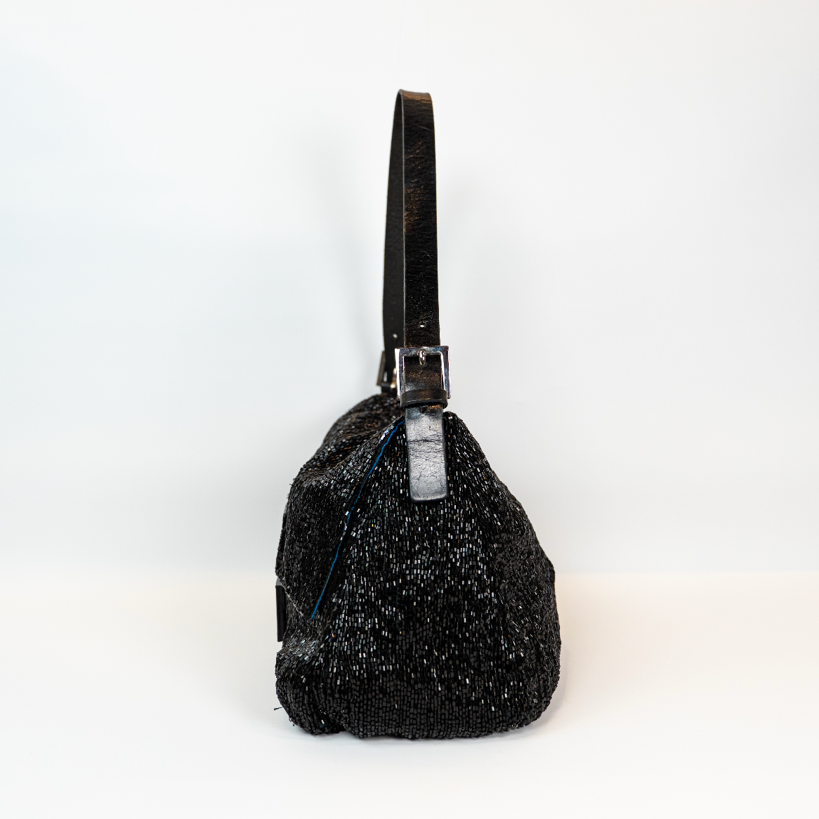 Fendi Black Beaded Mamma Baguette