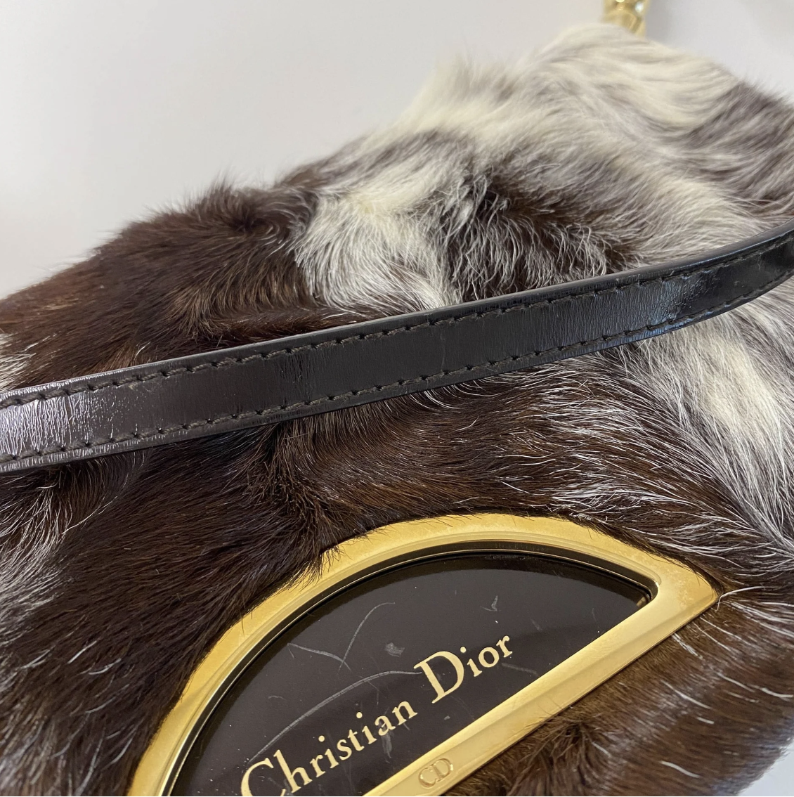 Malice Pearl Fur/Leather Bag