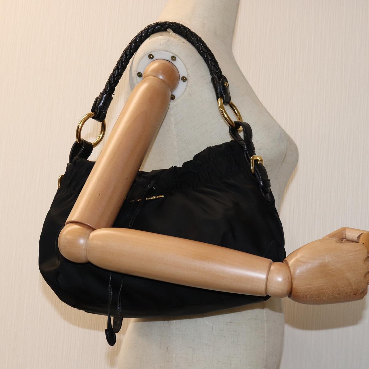 Ribbon Nylon Hand Bag