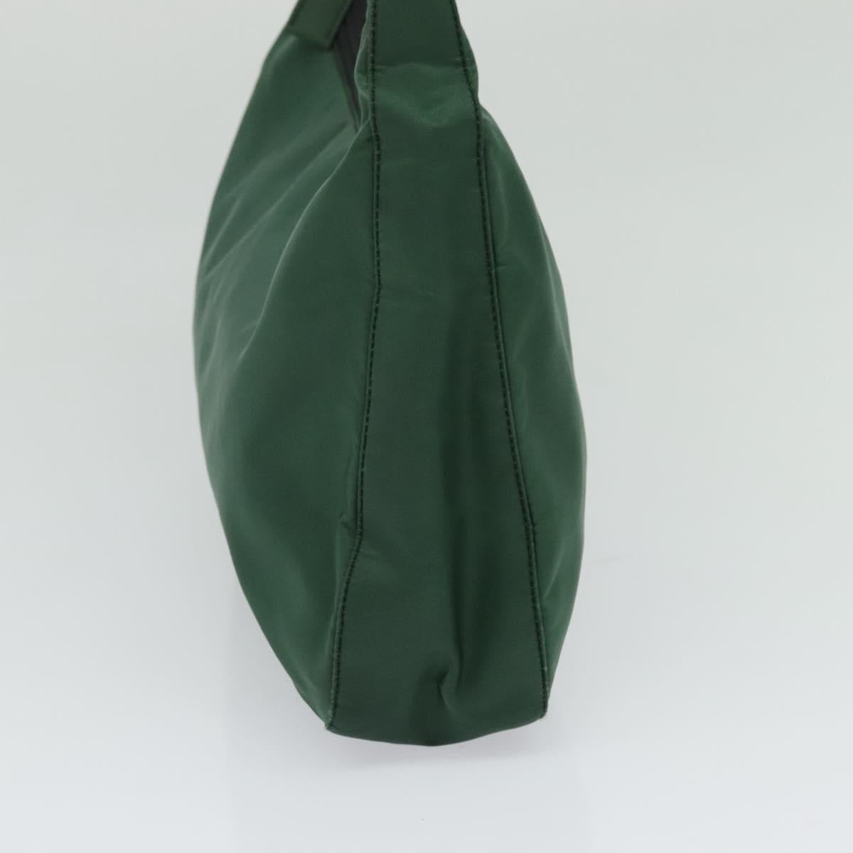 Nylon Green Shoulder Bag