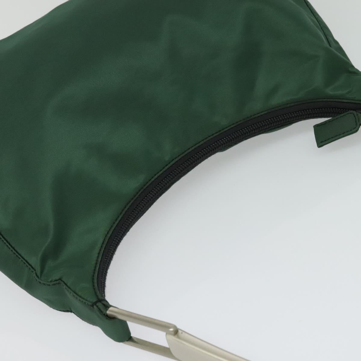 Nylon Green Shoulder Bag