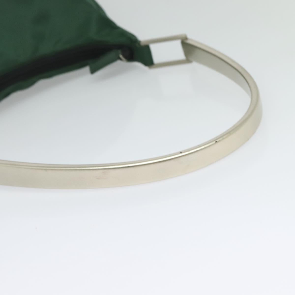 Nylon Green Shoulder Bag