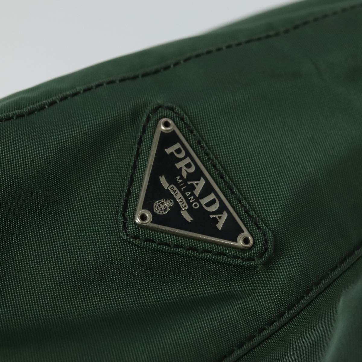 Nylon Green Shoulder Bag