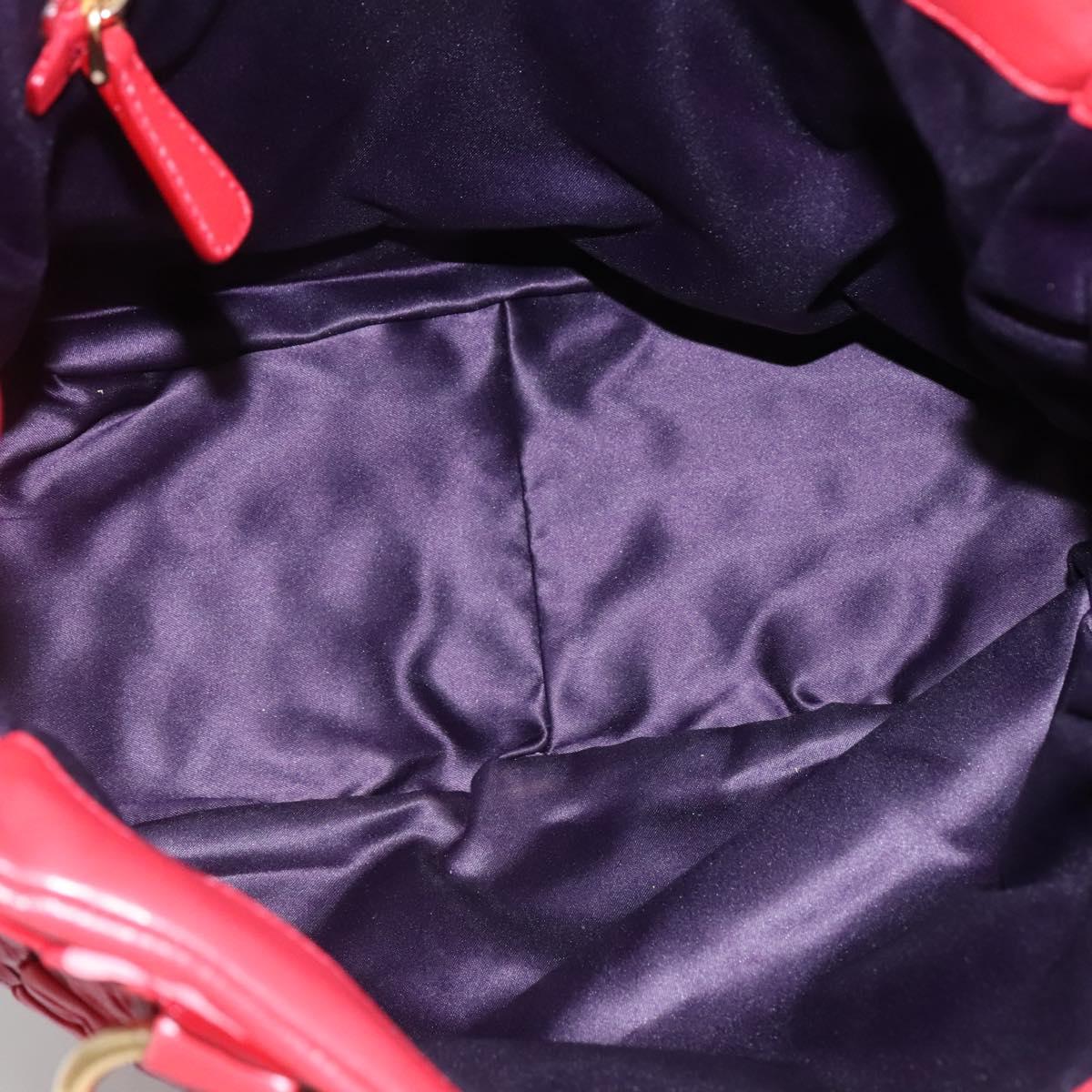 Red Hand Bag Leather 2way