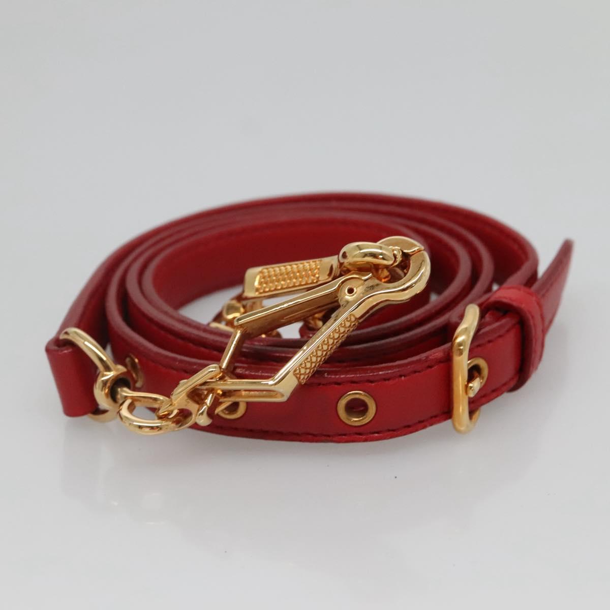 Red Hand Bag Leather 2way