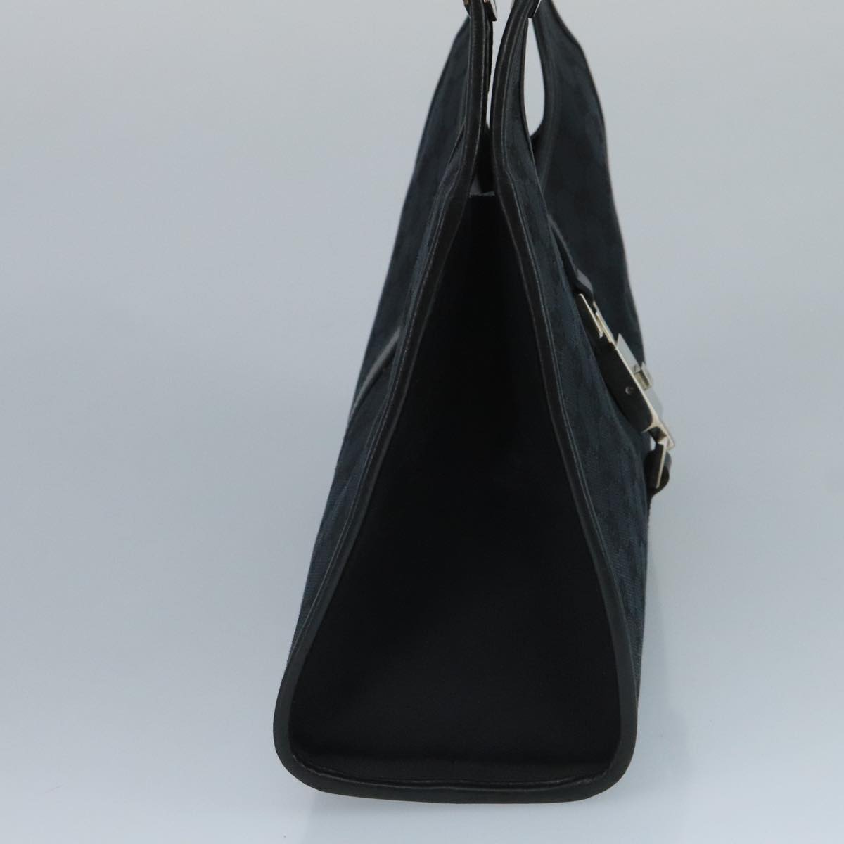 Jackie GG Canvas Hand Bag Black