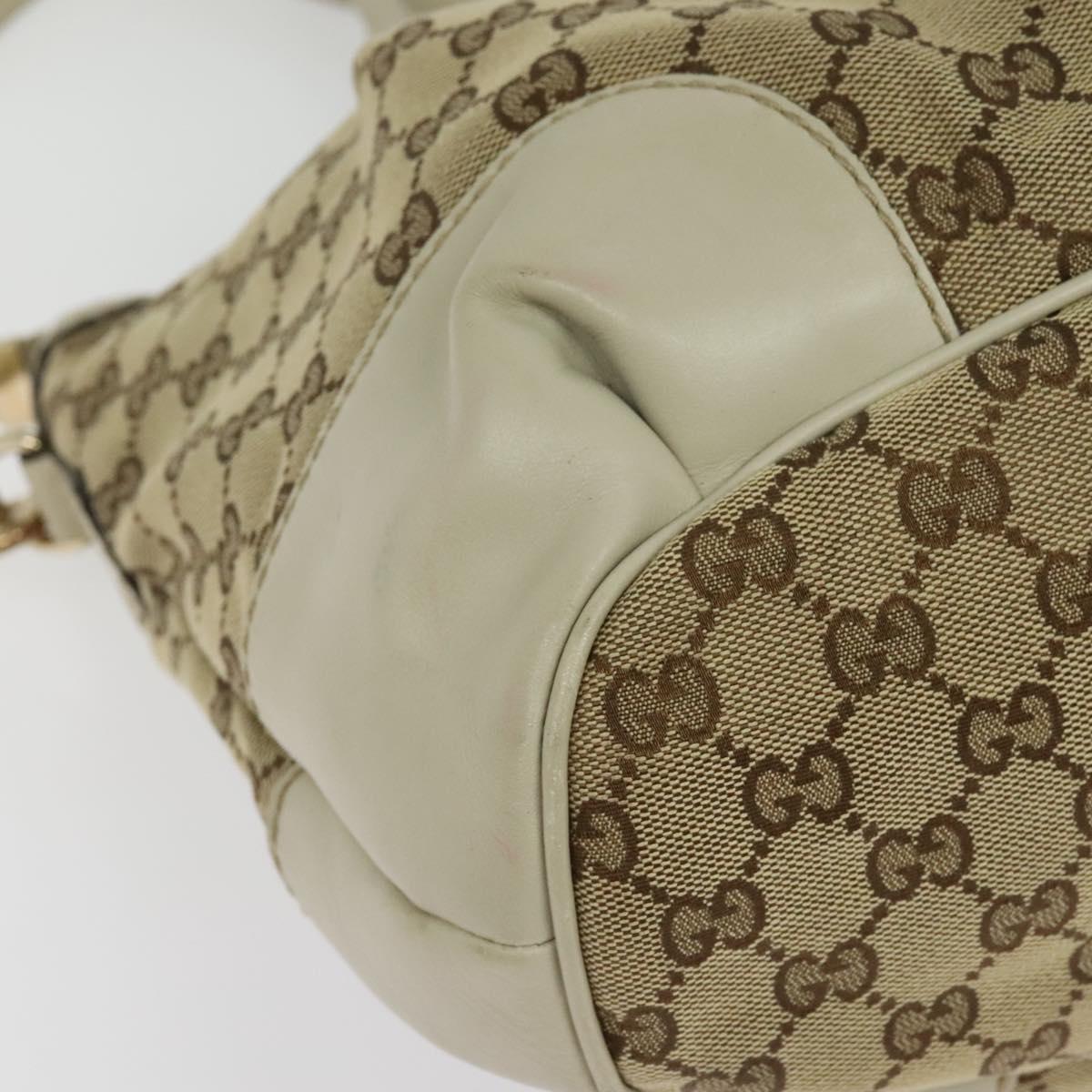 GG Canvas Sukey 2-Way Handbag in Beige and Gold