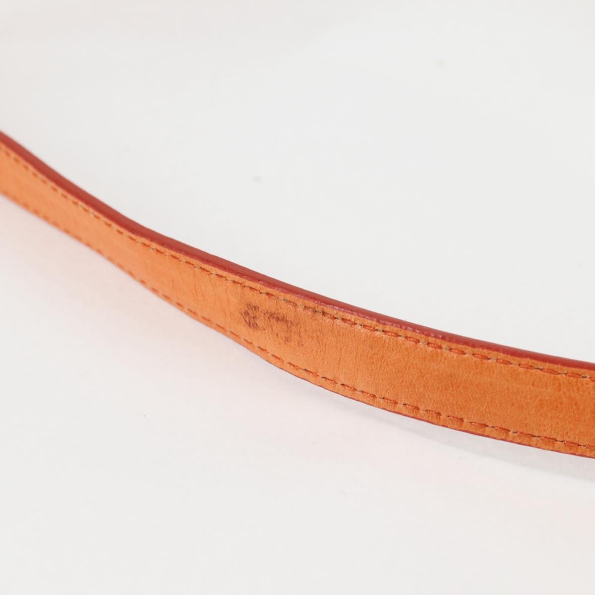 Orange Leather 2-Way Bag
